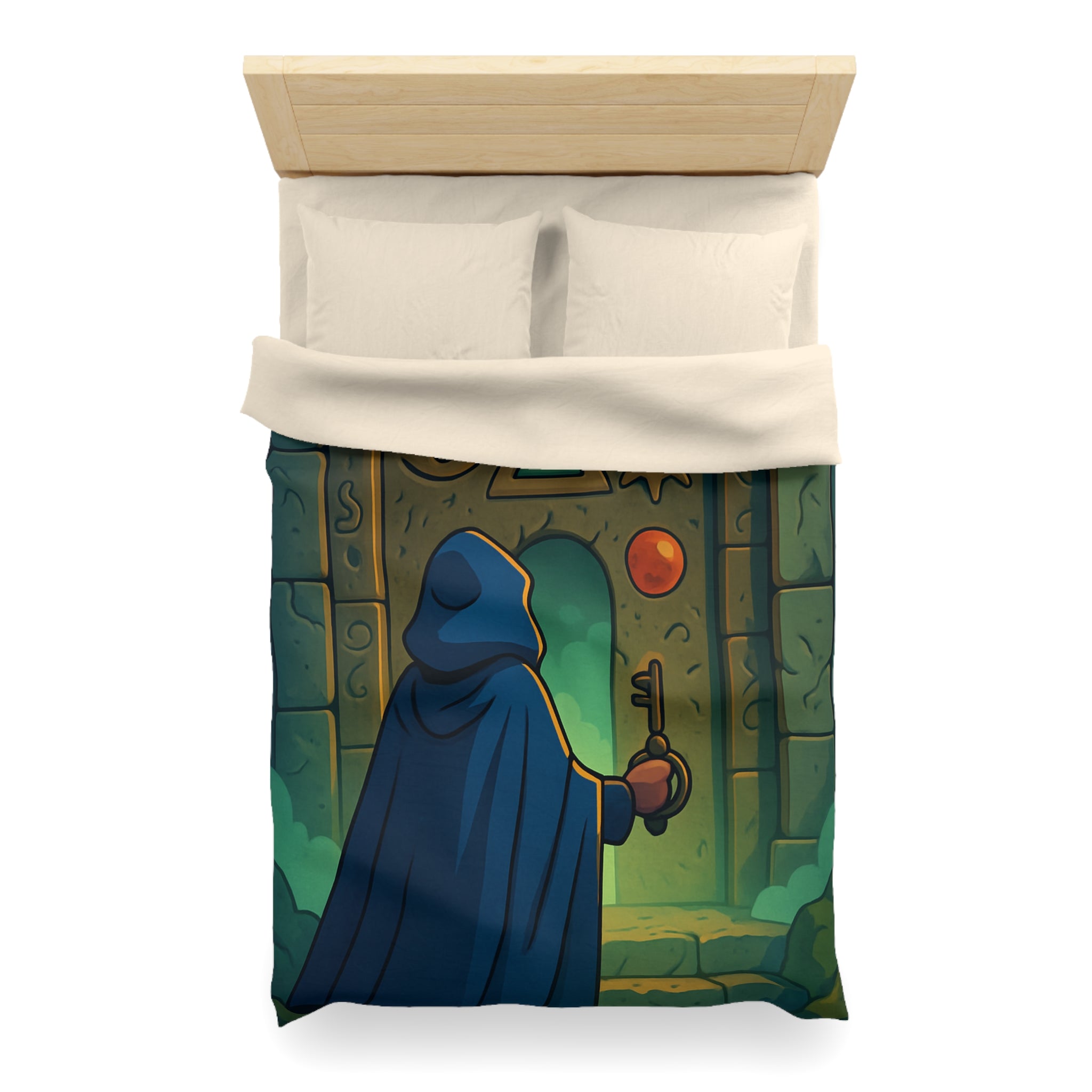 Housse de Couette Microfibre Design Artistique Moderne Décoration Chambre Confort Premium