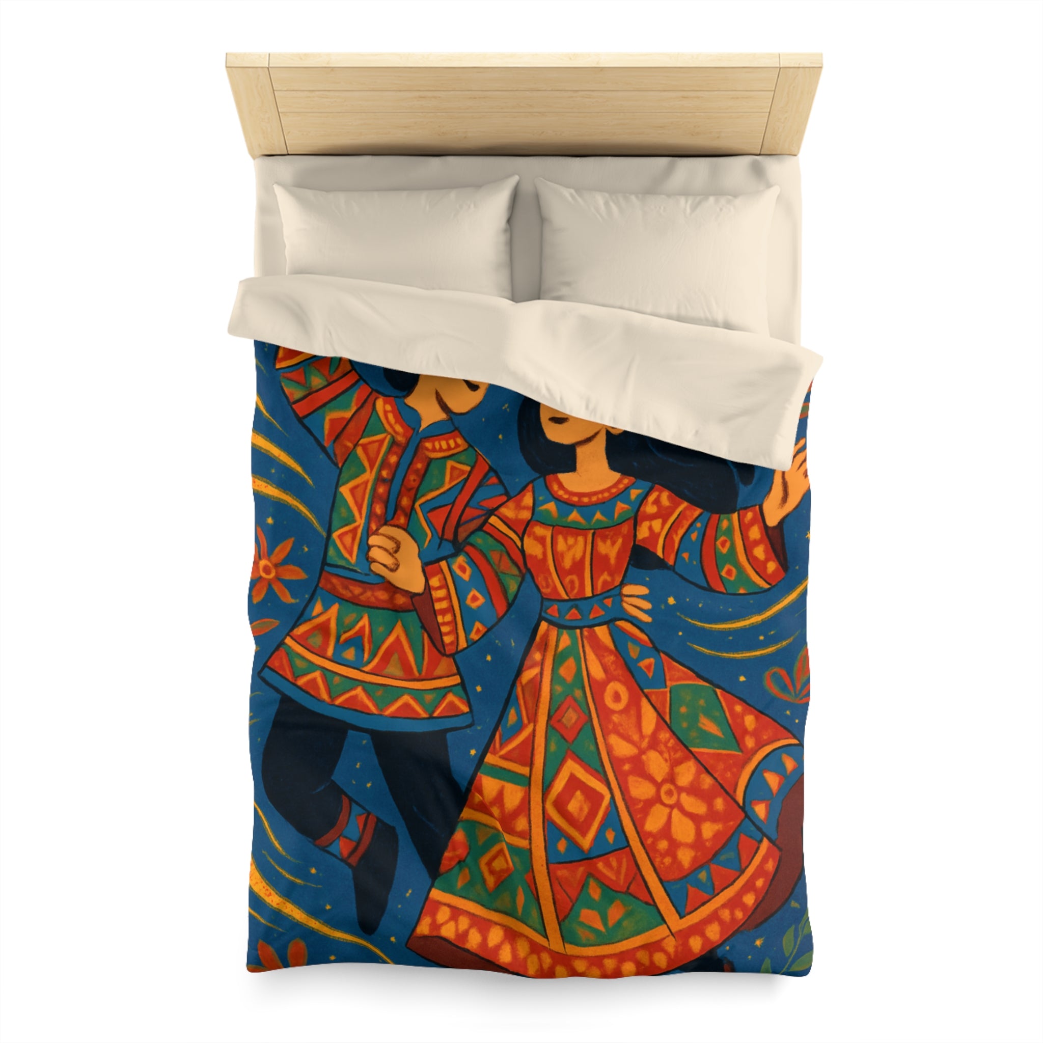 Housse de Couette Microfibre Illustration Unique Design Moderne Décoration Intérieure Raffinée