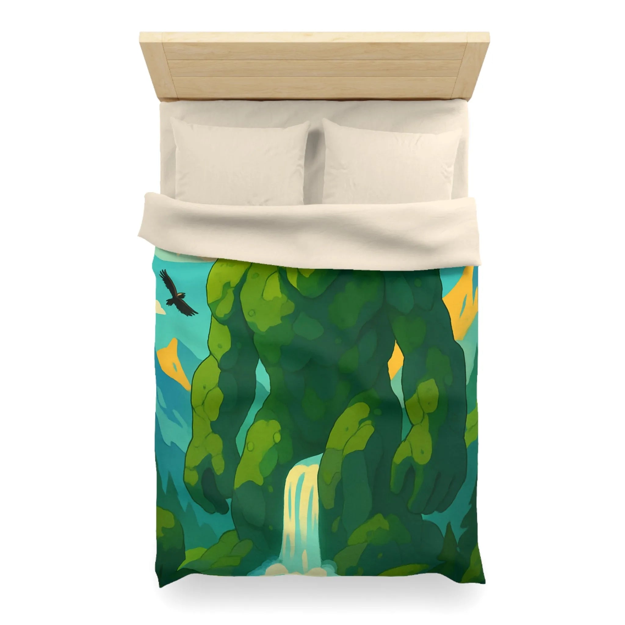 Housse de couette géant naturel envoûtant, idéale pour une chambre à thème nature