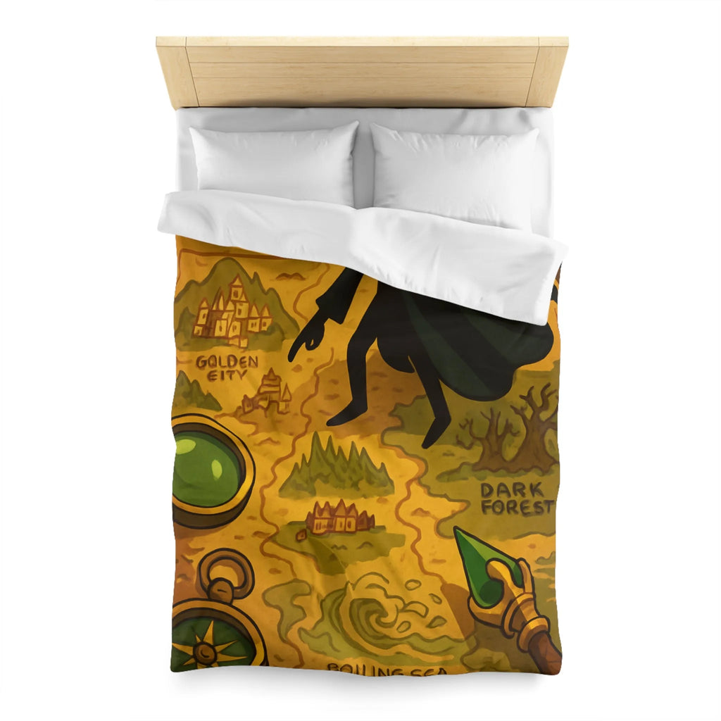 Housse de Couette Microfibre Art Graphique Contemporain Style Décoratif Chambre Tendance