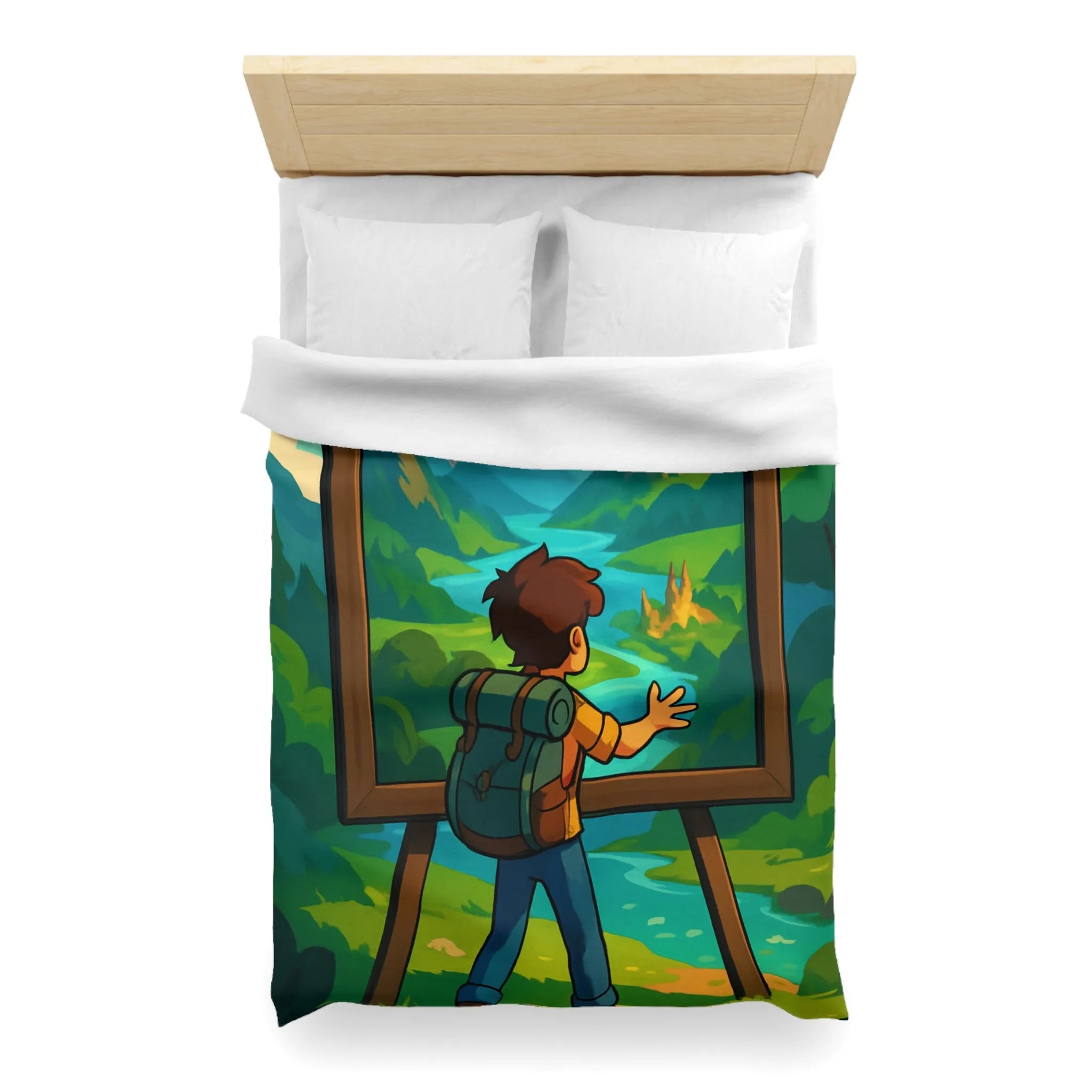 Enchantez votre chambre avec une housse de couette paysage nature féerique et rêveur