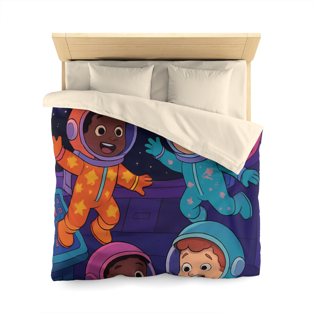 Housse de Couette Microfibre Motif Créatif Original Style Contemporain Chambre Élégante