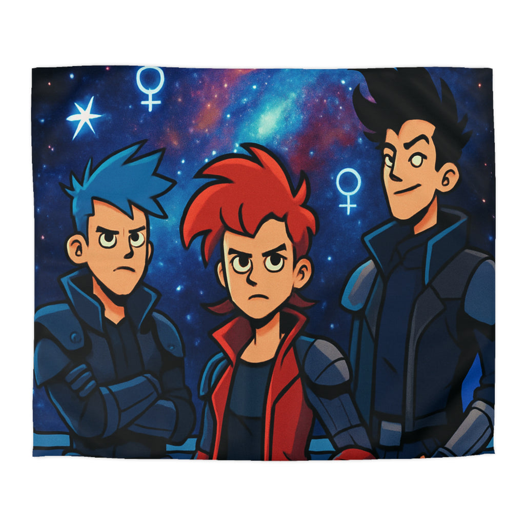 Housse de Couette Microfibre Illustration Unique Design Moderne Décoration Intérieure Raffinée