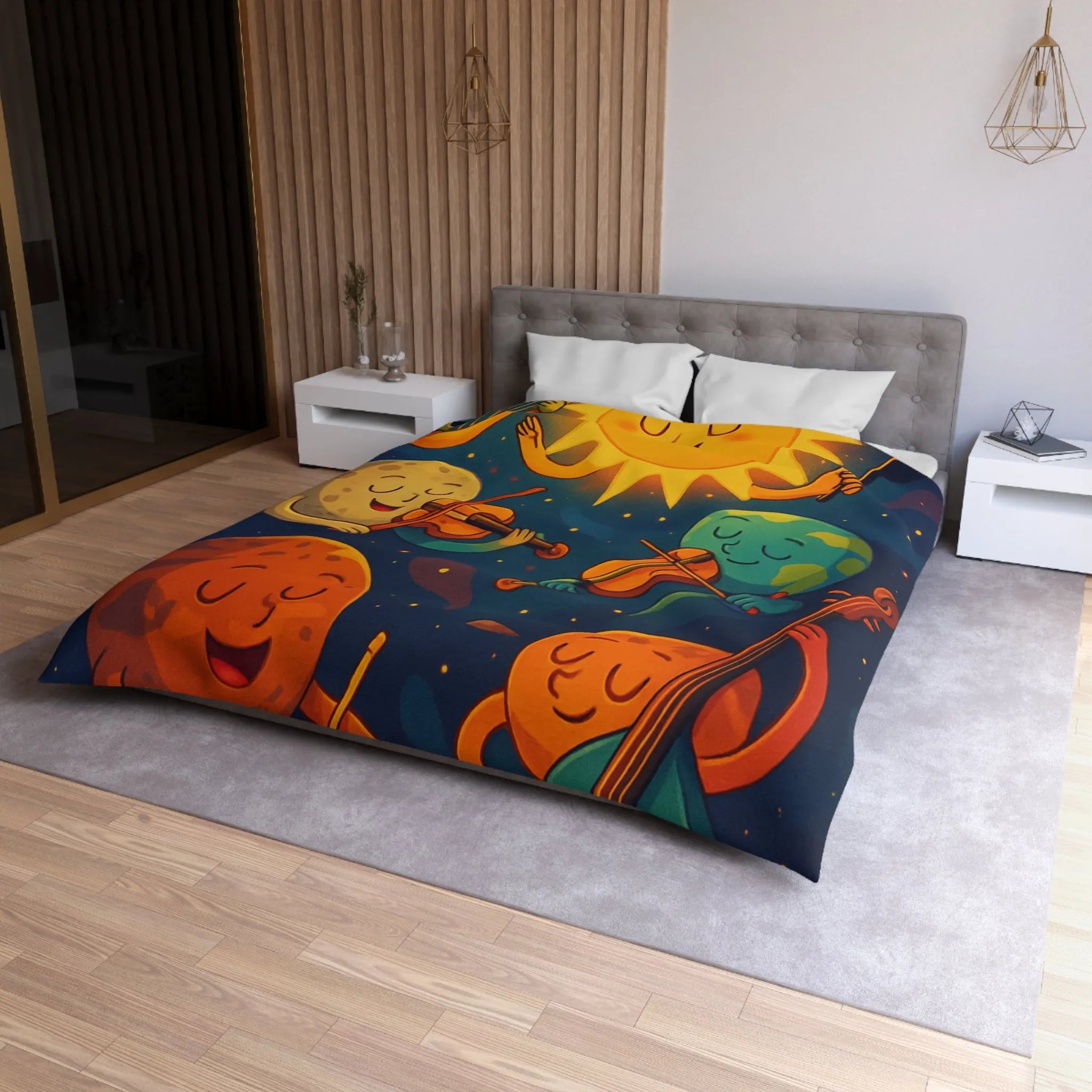 Housse de Couette Microfibre Création Artistique Moderne Design Exclusif Décoration Chambre