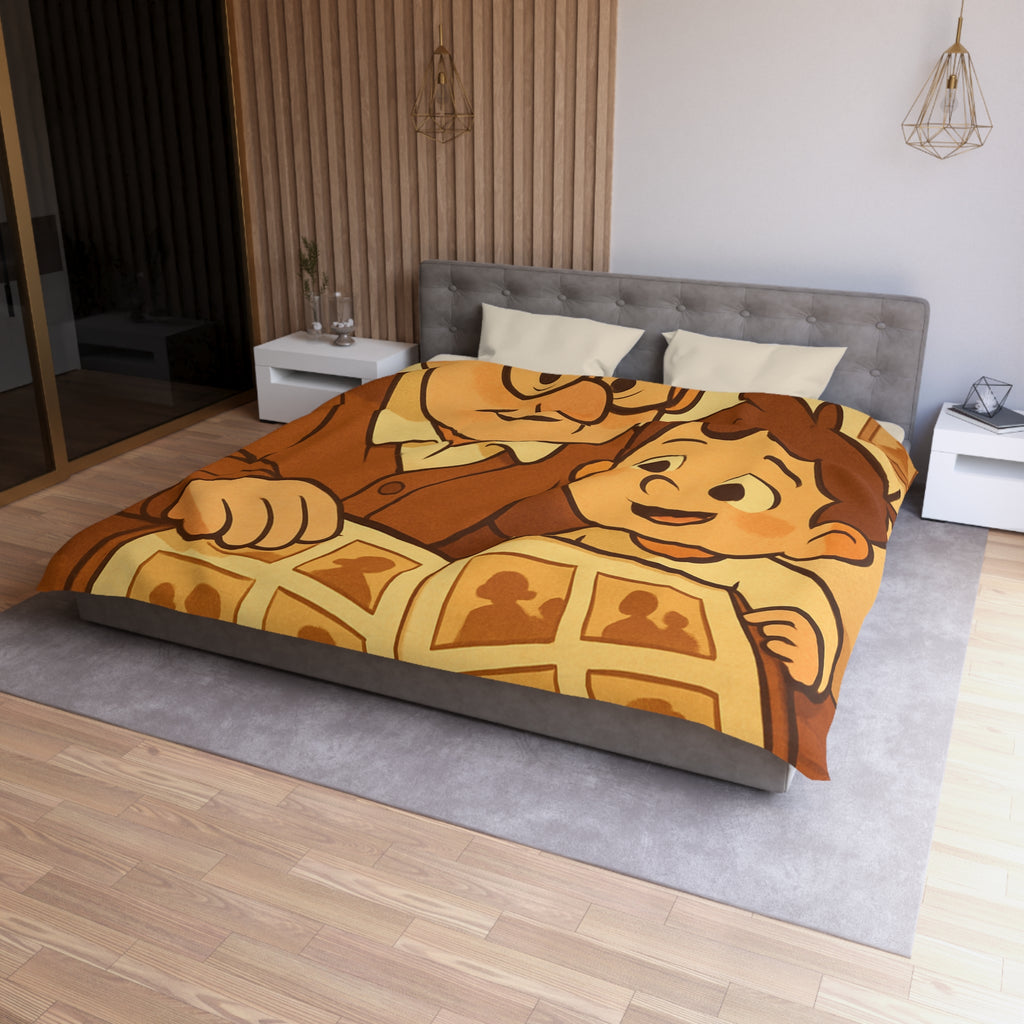 Housse de Couette Microfibre Design Artistique Moderne Décoration Chambre Confort Premium