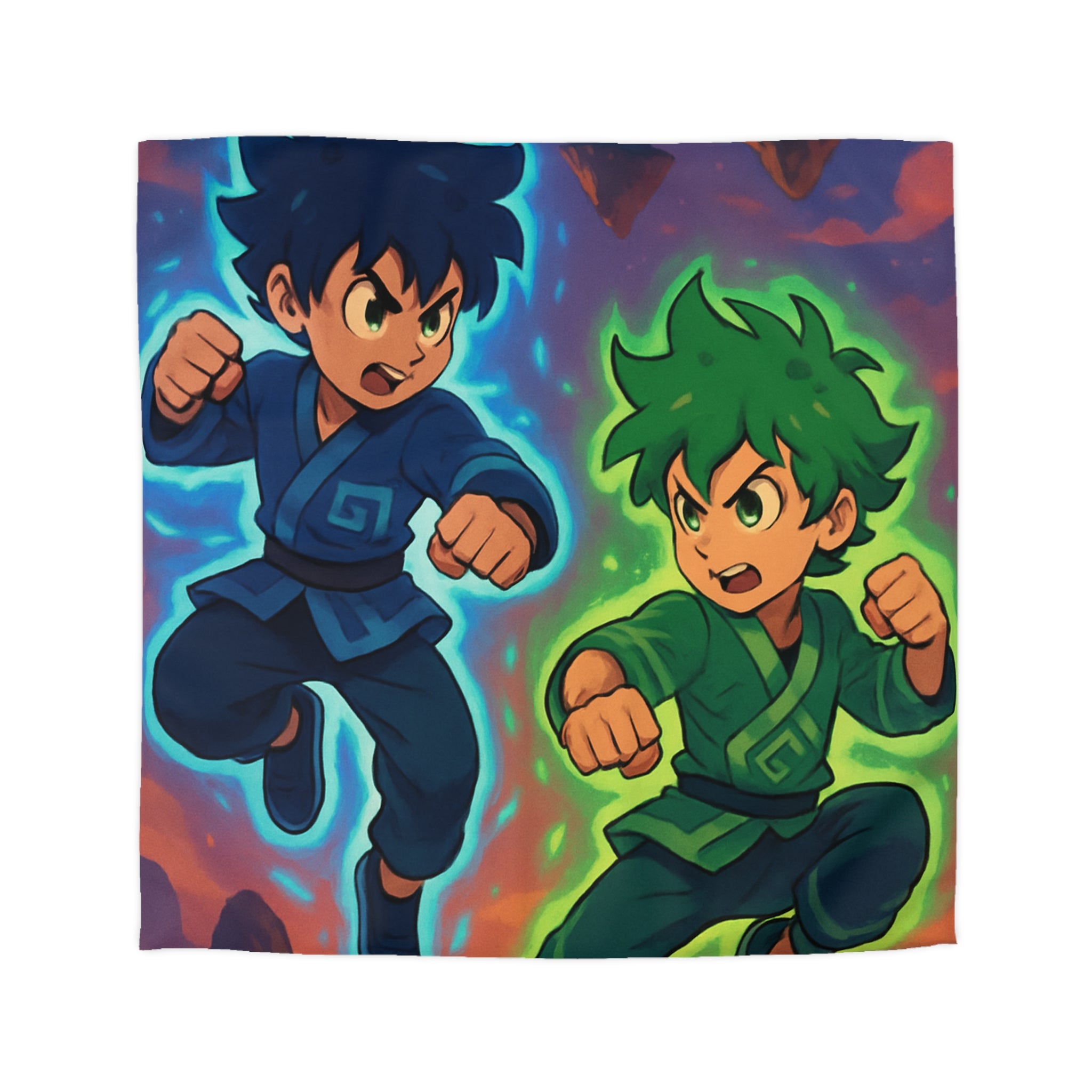 Housse de Couette Microfibre Illustration Unique Design Moderne Décoration Intérieure Raffinée