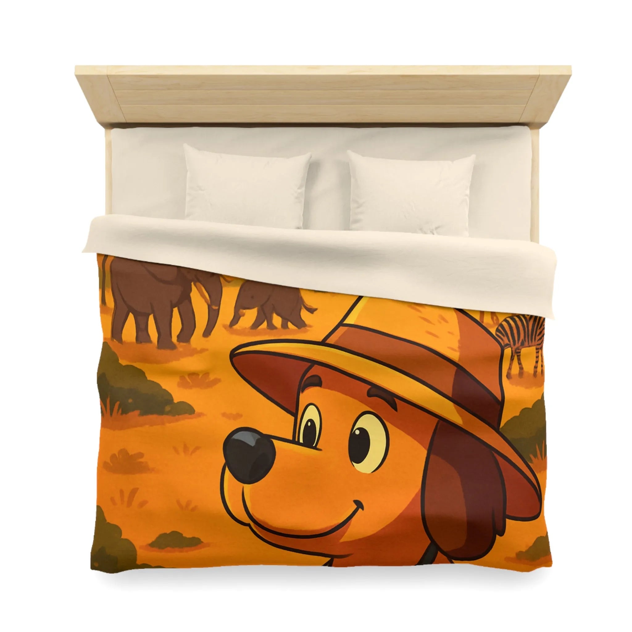 Explorez l'Afrique avec chien mignon et paysages magnifiques pour enfants aventureux