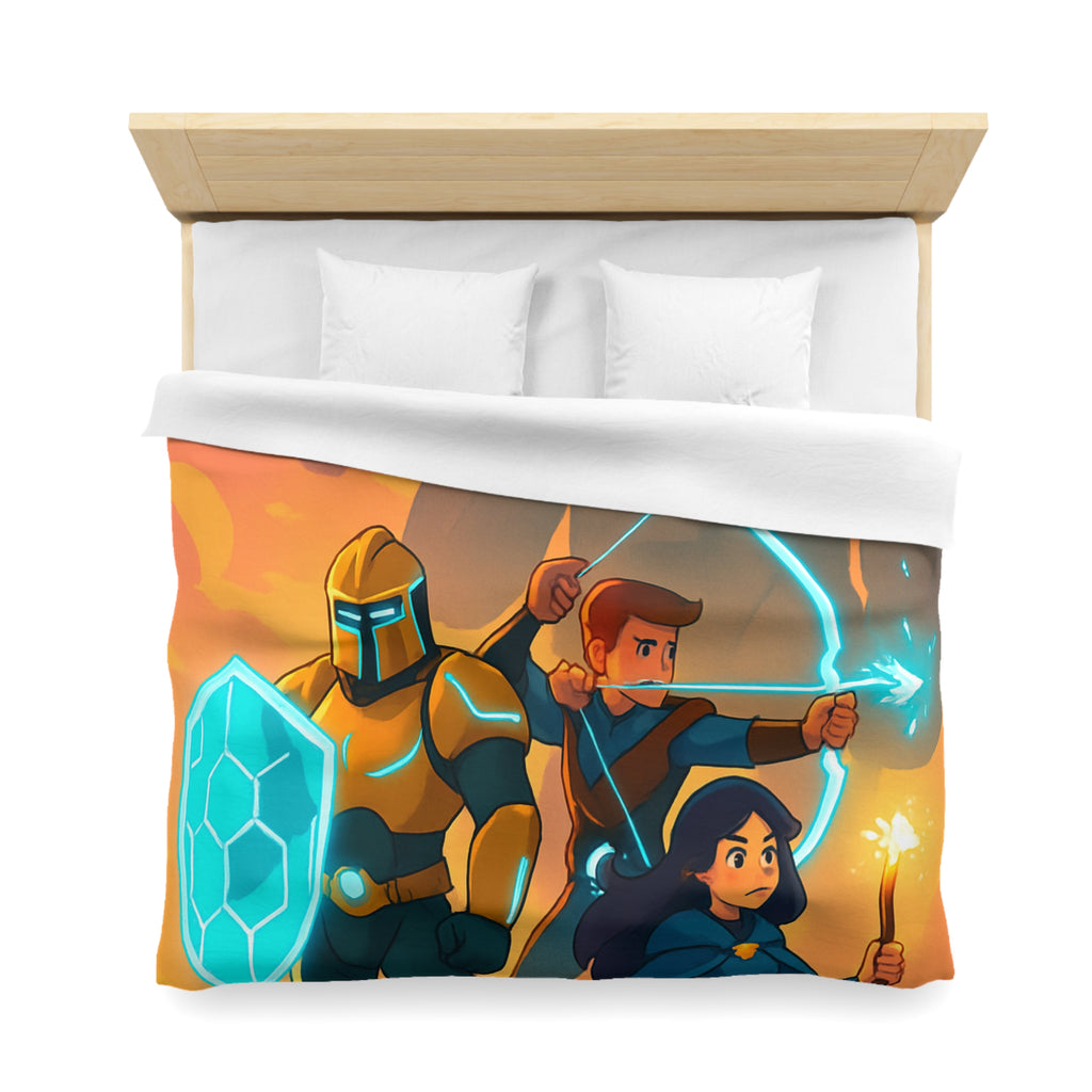 Housse de Couette Microfibre Illustration Unique Design Moderne Décoration Intérieure Raffinée