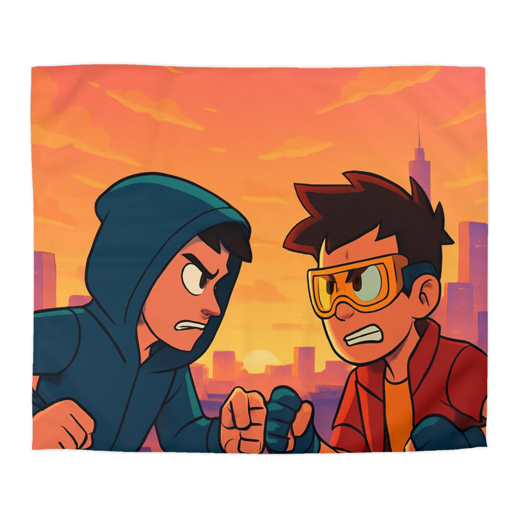 Housse de Couette Microfibre Design Artistique Moderne Décoration Chambre Confort Premium