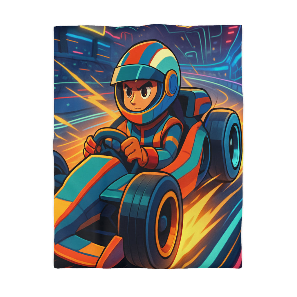 Housse de Couette Microfibre Motif Créatif Original Style Contemporain Chambre Élégante