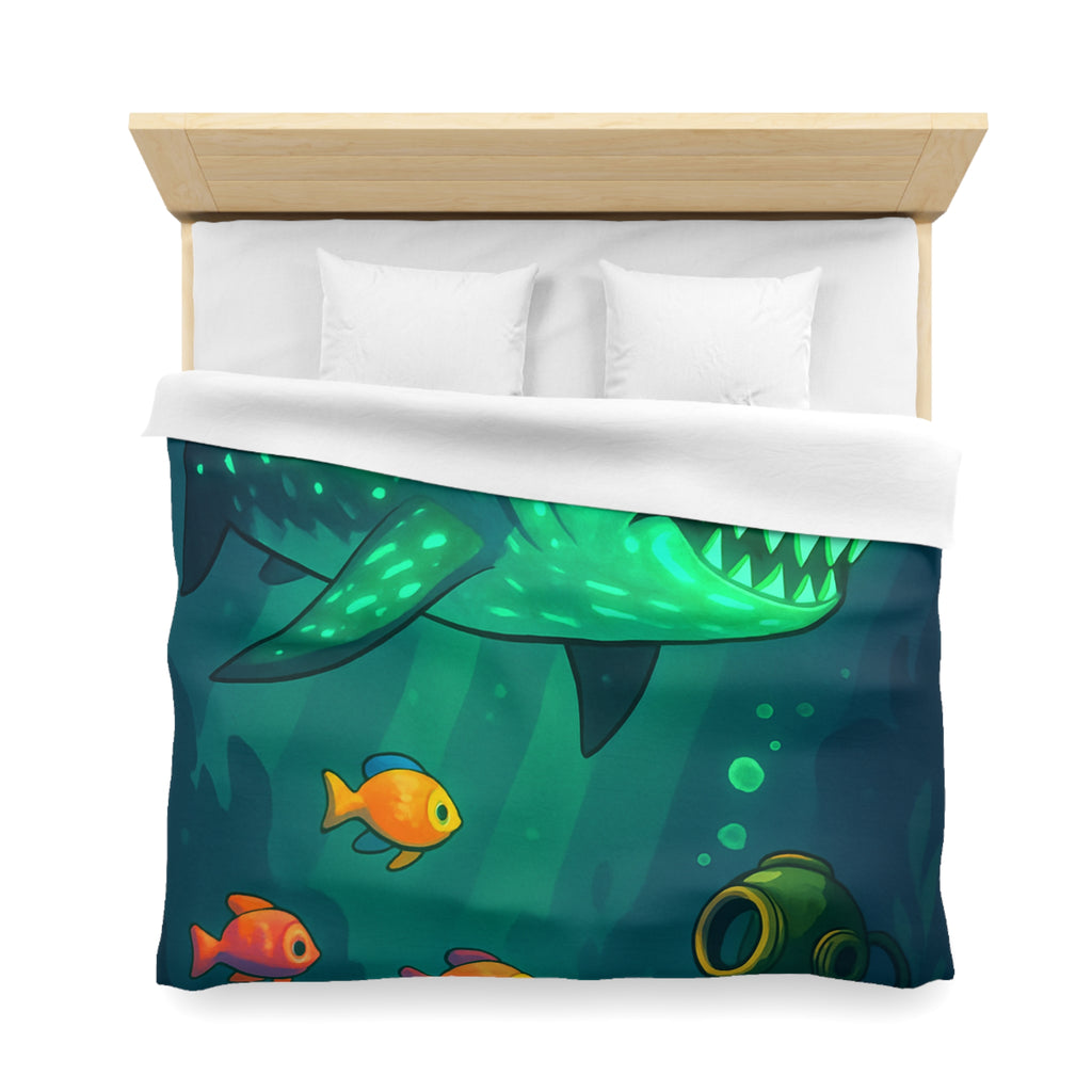 Housse de Couette Microfibre Illustration Unique Design Moderne Décoration Intérieure Raffinée