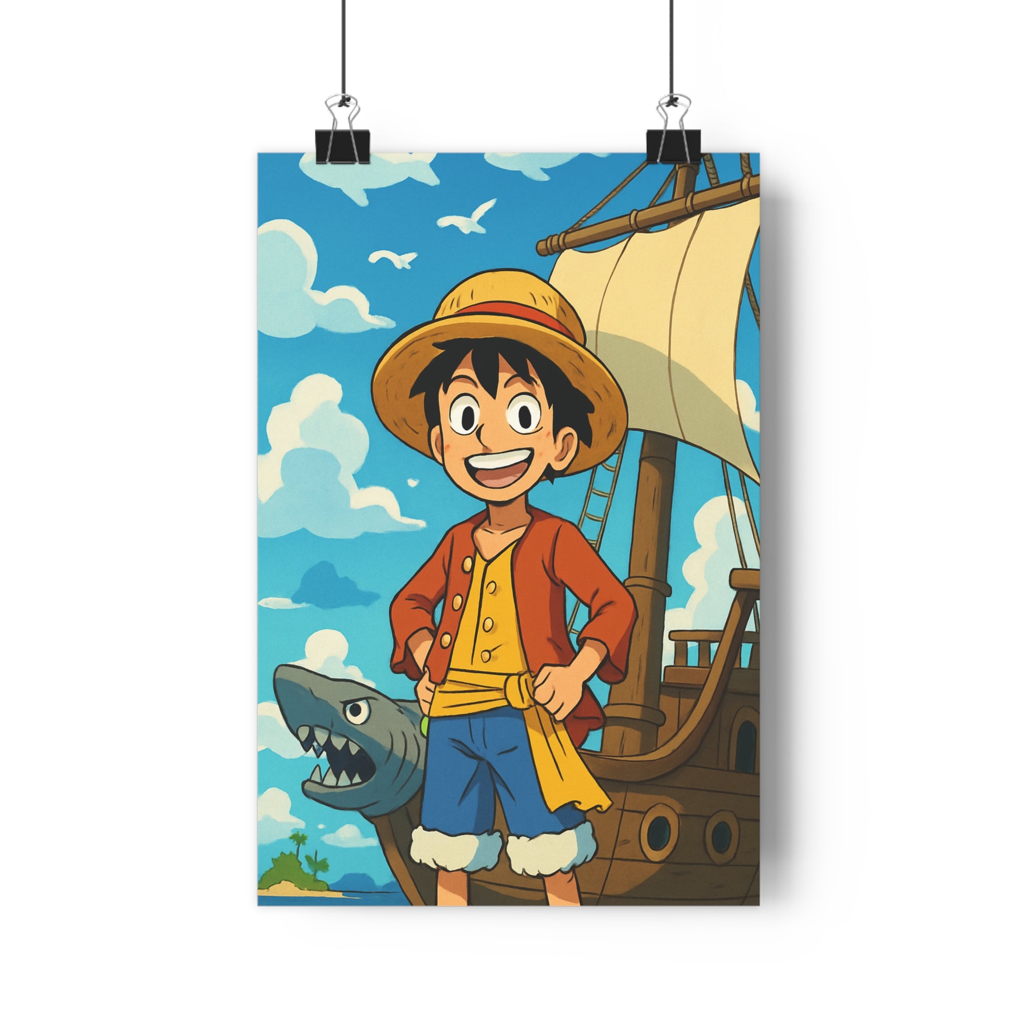 Poster décoratif aventure marin coloré moderne salon chambre vibrant unique captivant élégant mural art