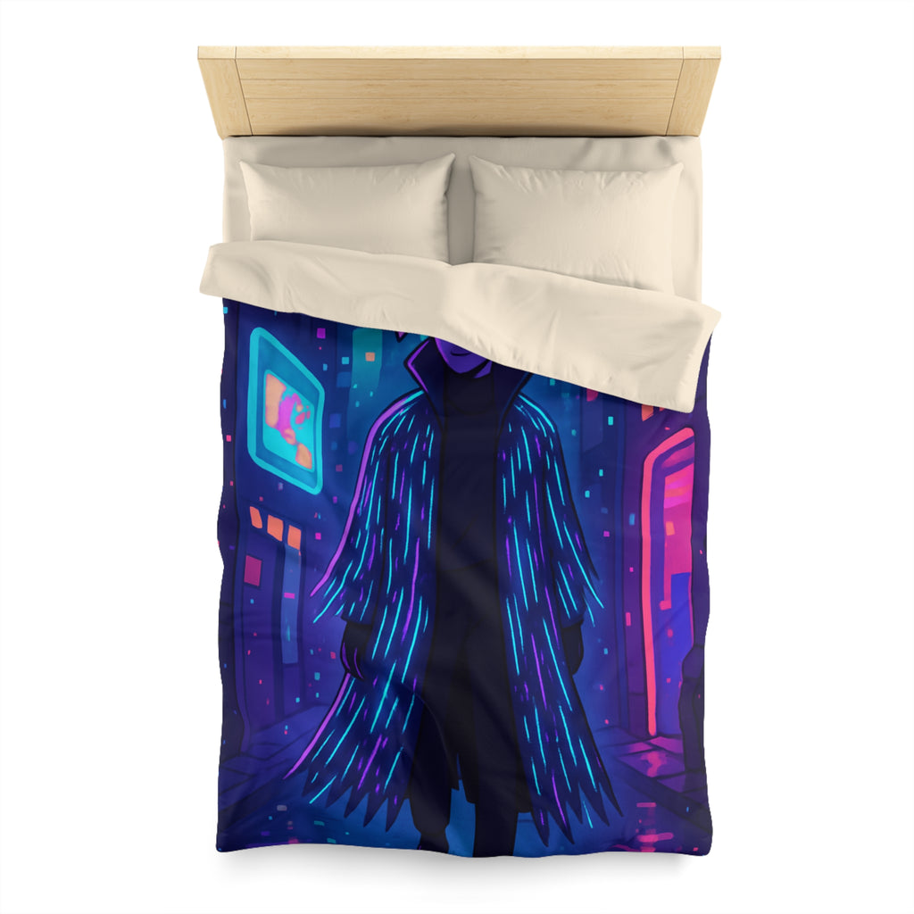 Housse de Couette Microfibre Design Artistique Moderne Décoration Chambre Confort Premium