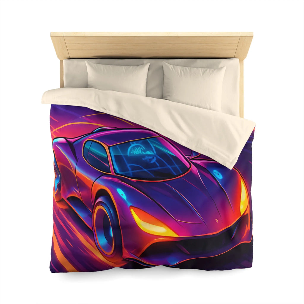 Housse de Couette Microfibre Art Graphique Contemporain Style Décoratif Chambre Tendance