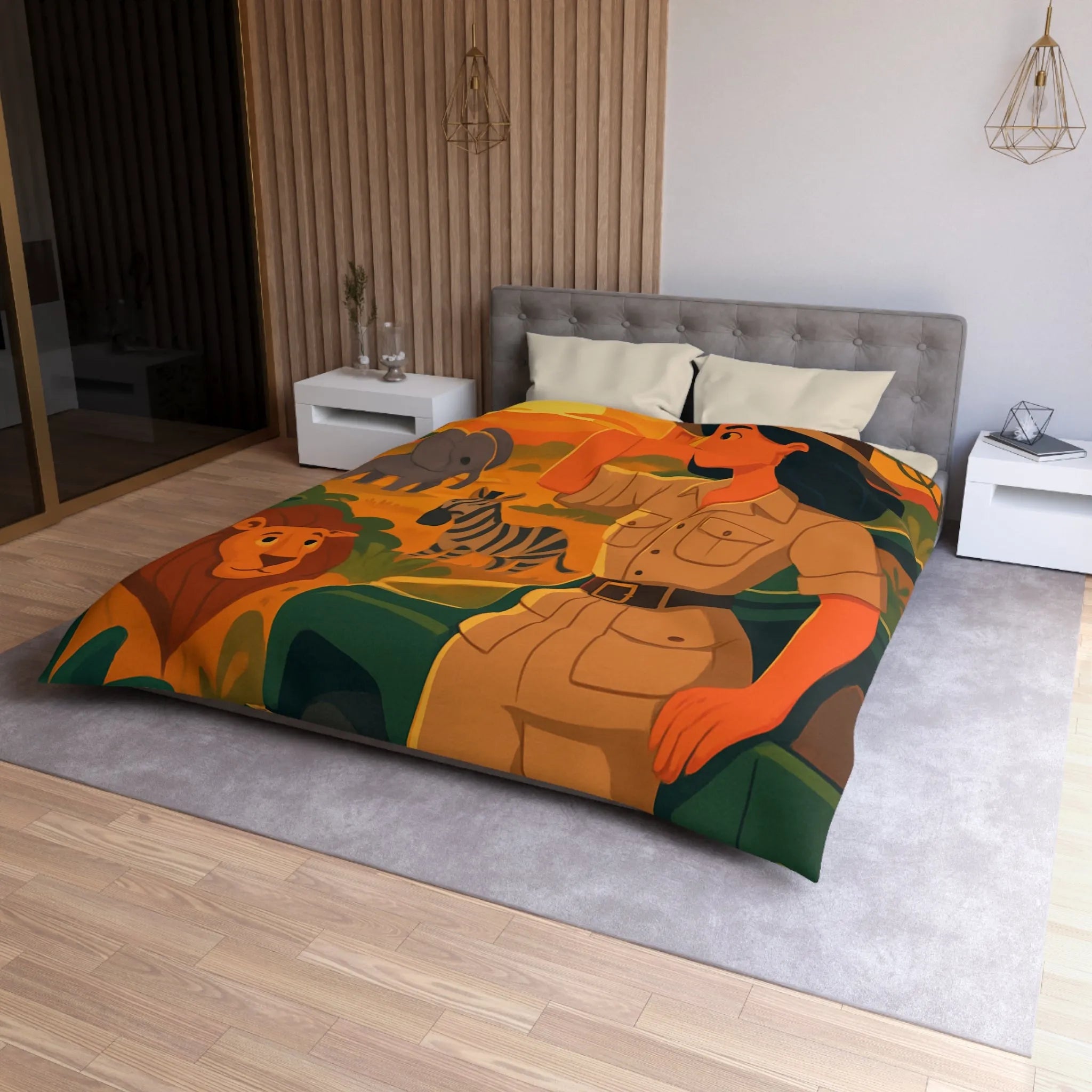 Explorez le safari africain au coucher du soleil avec des animaux majestueux et un guide expert