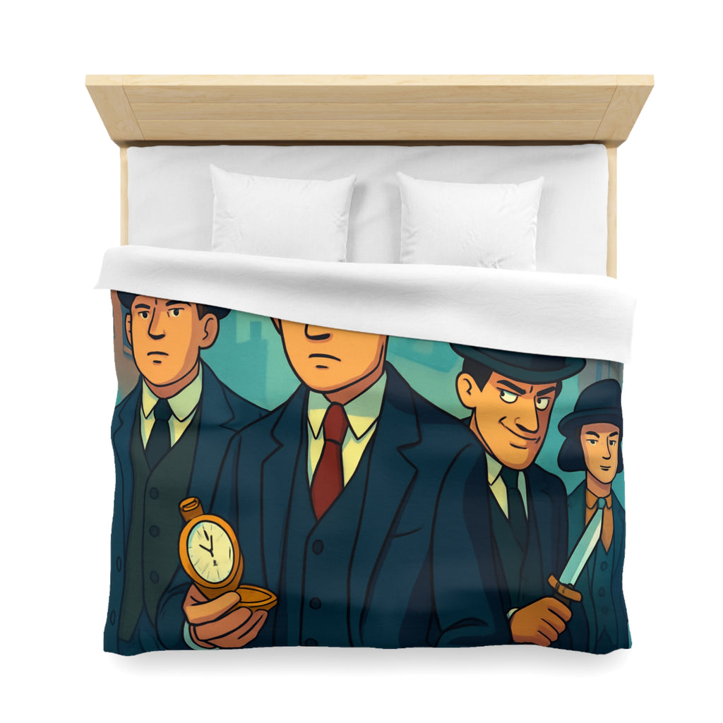 Housse de Couette Microfibre Design Artistique Moderne Décoration Chambre Confort Premium