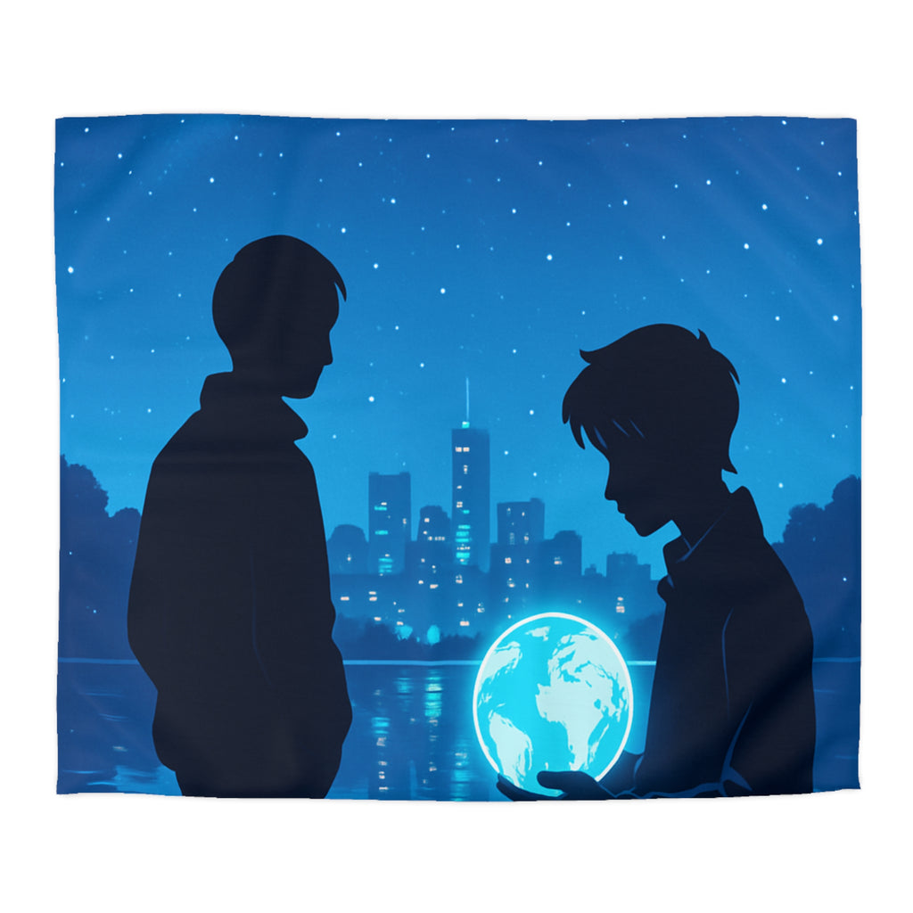 Housse de Couette Microfibre Design Artistique Moderne Décoration Chambre Confort Premium