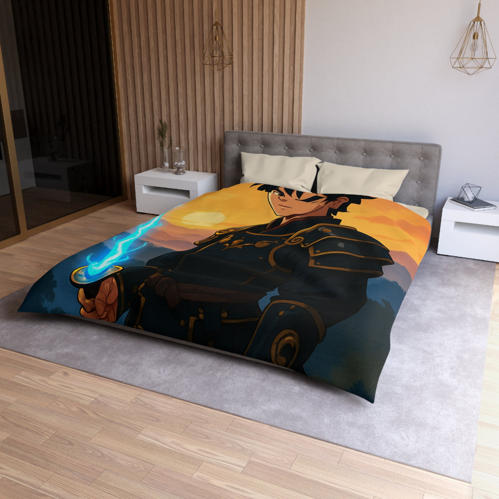 Housse de Couette Microfibre Motif Créatif Original Style Contemporain Chambre Élégante