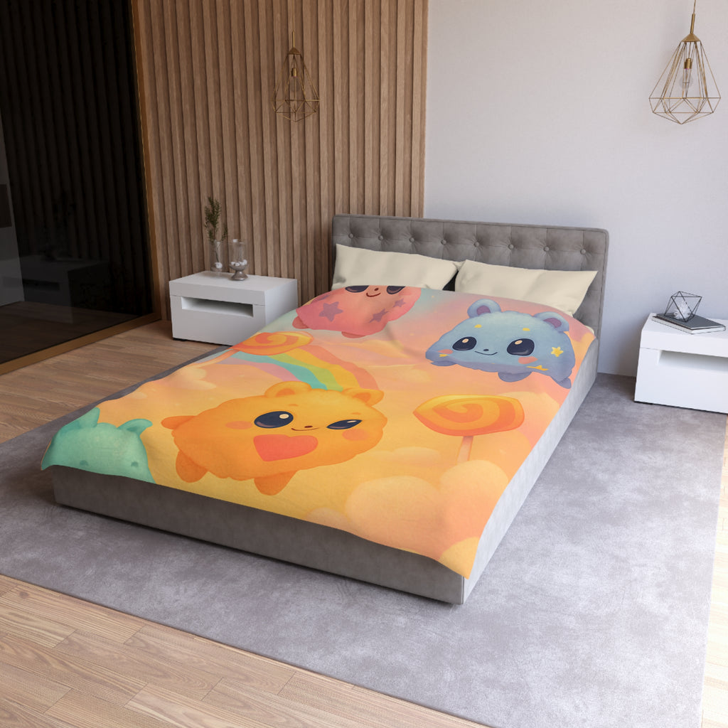 Housse de Couette Microfibre Design Artistique Moderne Décoration Chambre Confort Premium