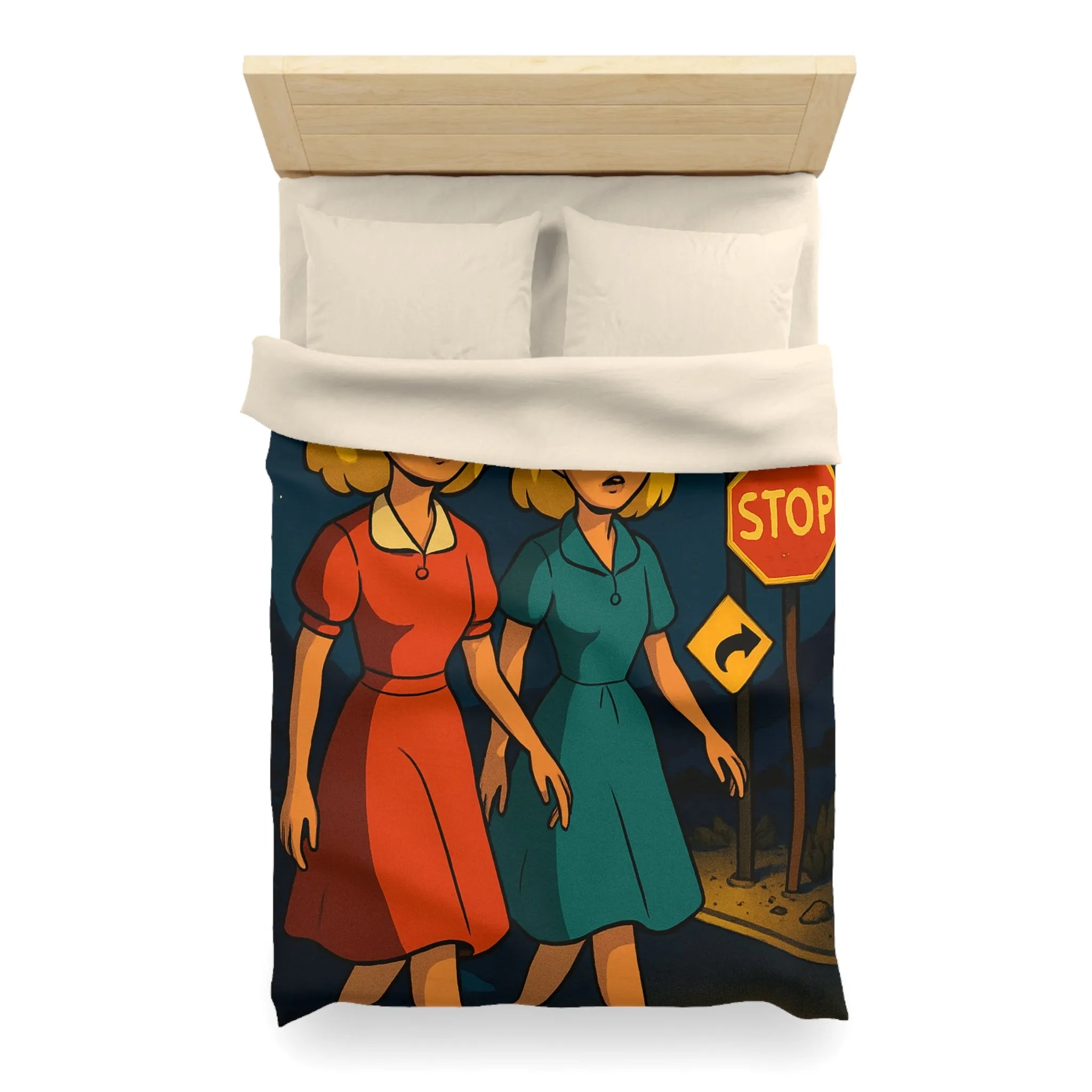 Housse de Couette Microfibre Création Artistique Moderne Design Exclusif Décoration Chambre