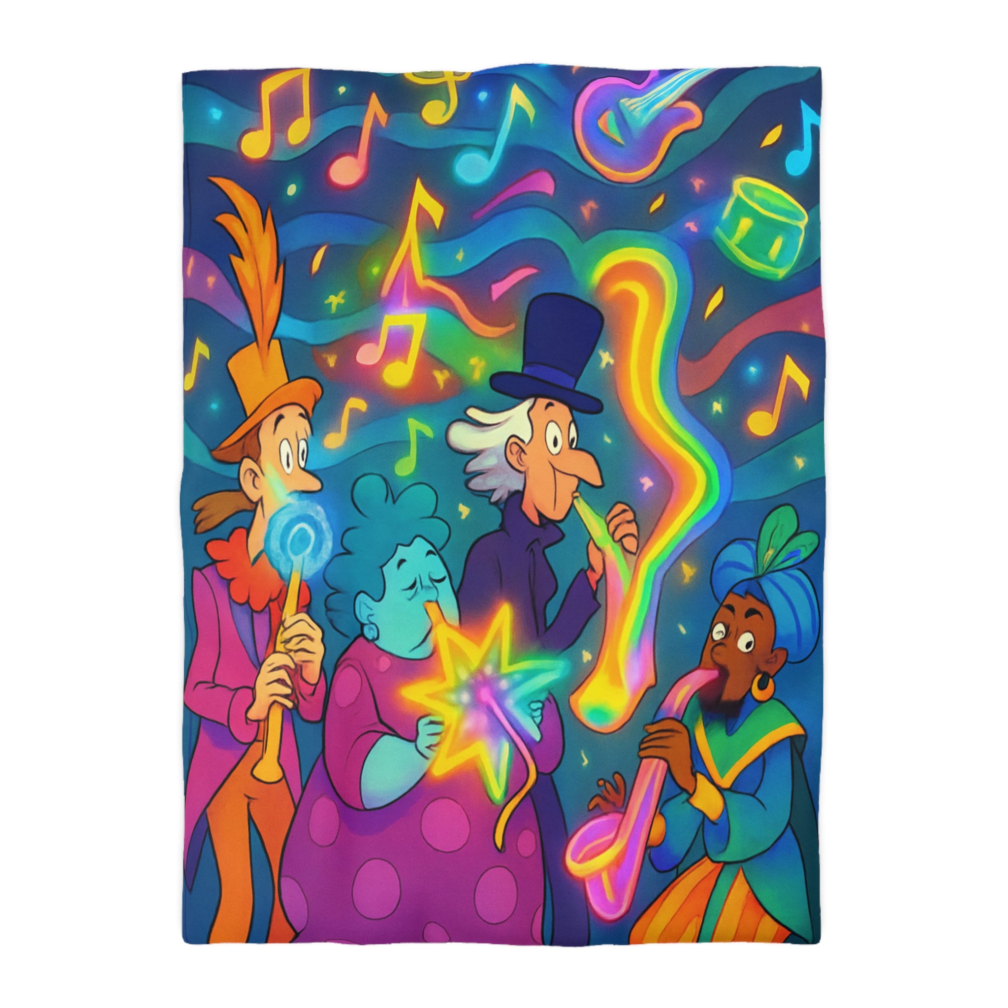 Housse de Couette Microfibre Design Artistique Moderne Décoration Chambre Confort Premium