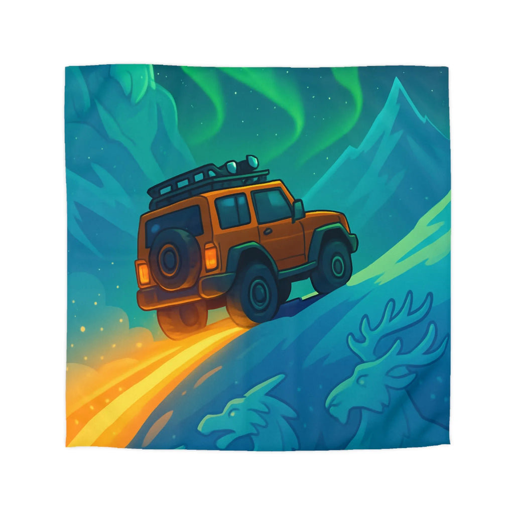 Aventure Hivernale Arctique avec Motifs Scandinaves et Aurores Boréales Scintillantes