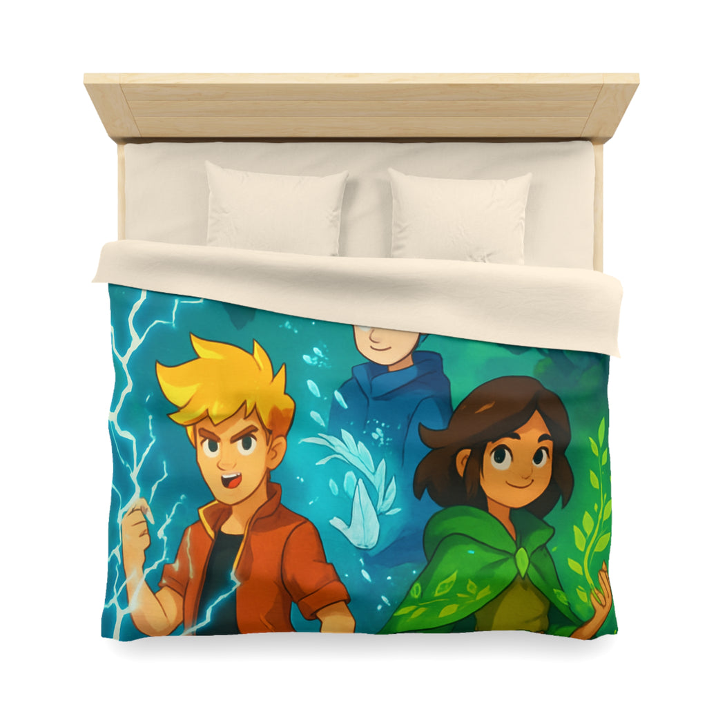 Housse de Couette Microfibre Design Artistique Moderne Décoration Chambre Confort Premium