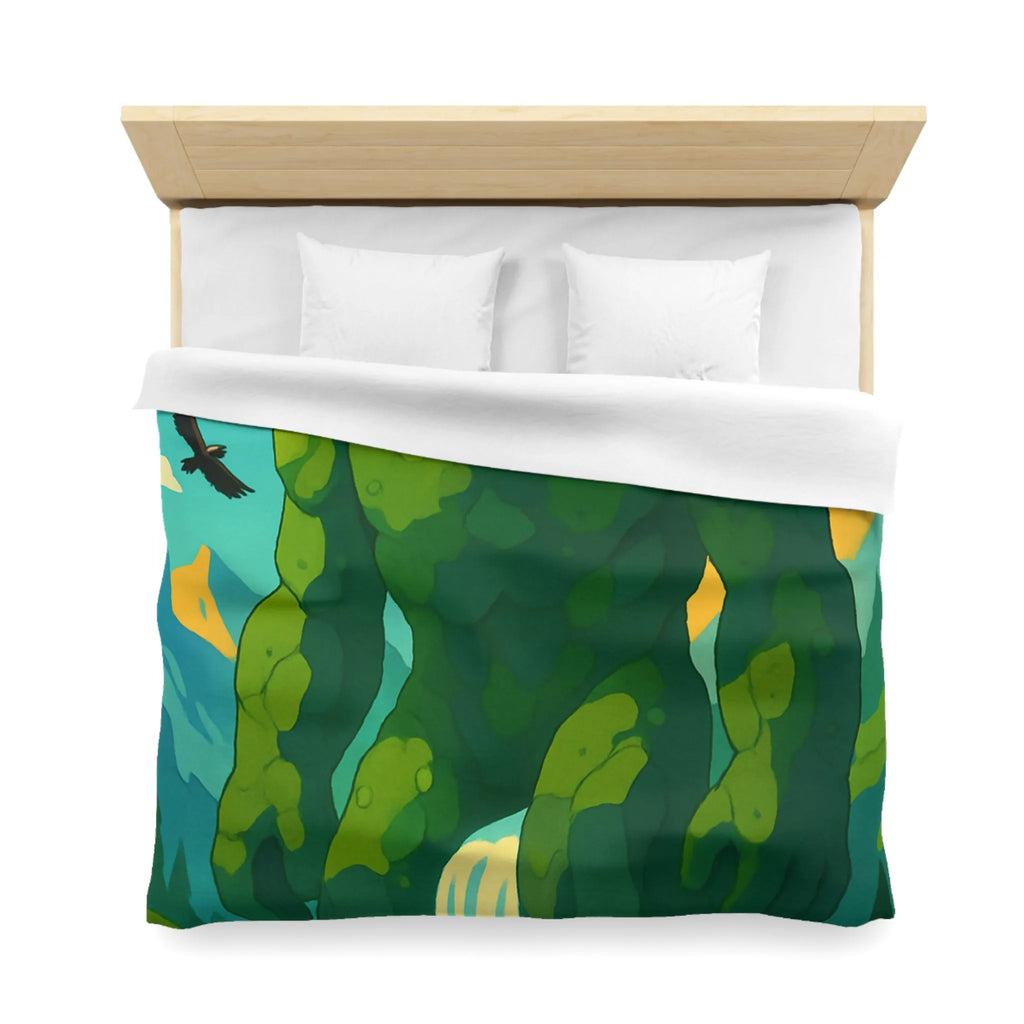 Housse de couette géant naturel envoûtant, idéale pour une chambre à thème nature