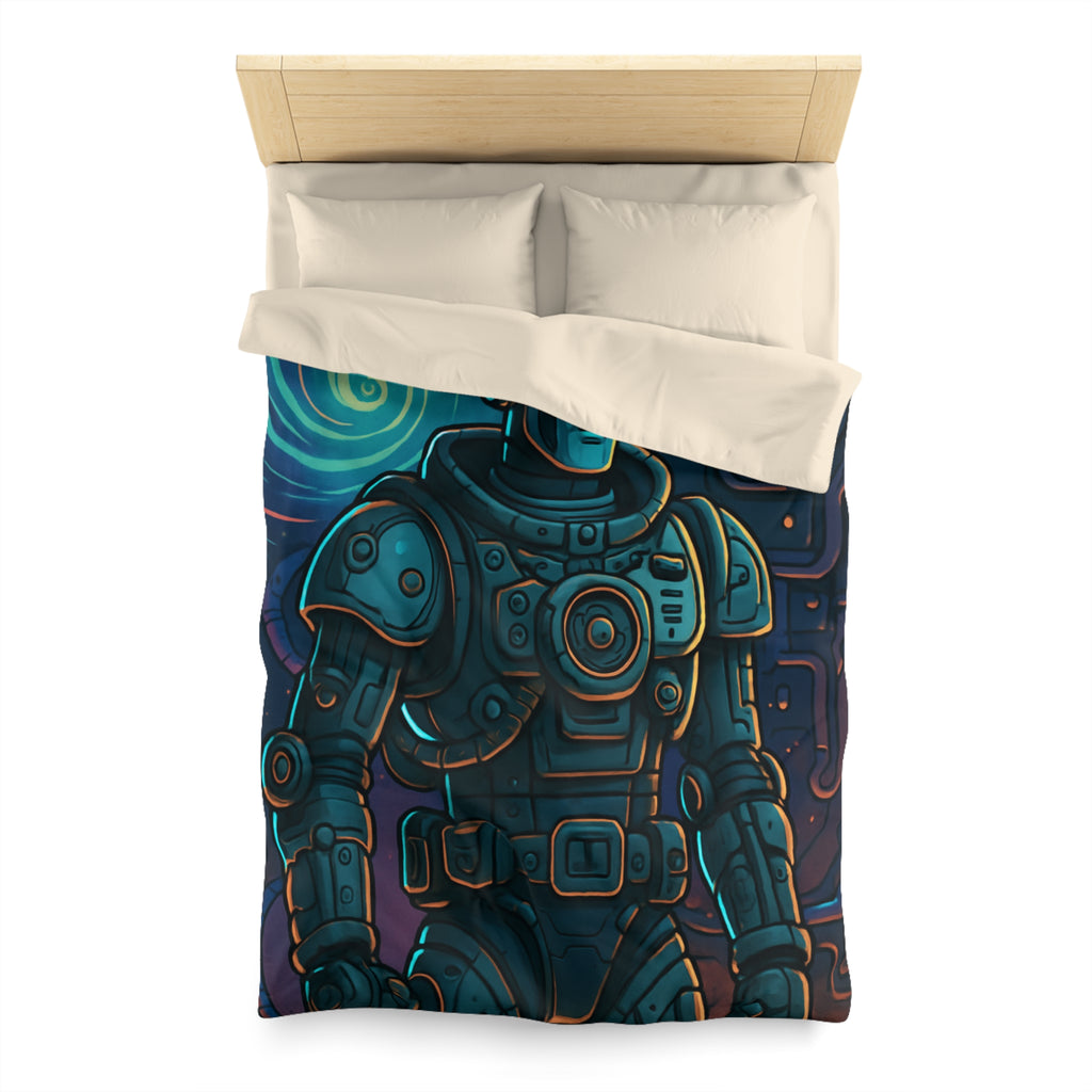 Housse de Couette Microfibre Illustration Unique Design Moderne Décoration Intérieure Raffinée