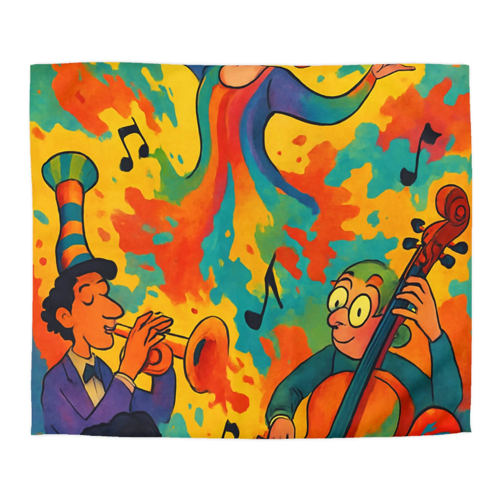 Housse de Couette Microfibre Art Graphique Contemporain Style Décoratif Chambre Tendance