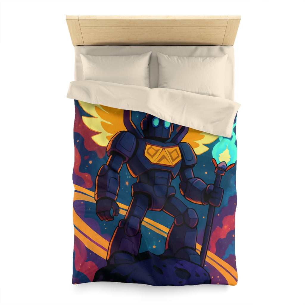 Housse de Couette Microfibre Illustration Unique Design Moderne Décoration Intérieure Raffinée