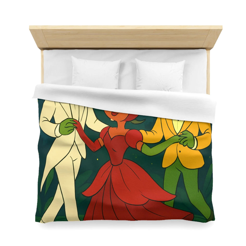 Housse de Couette Microfibre Art Graphique Contemporain Style Décoratif Chambre Tendance