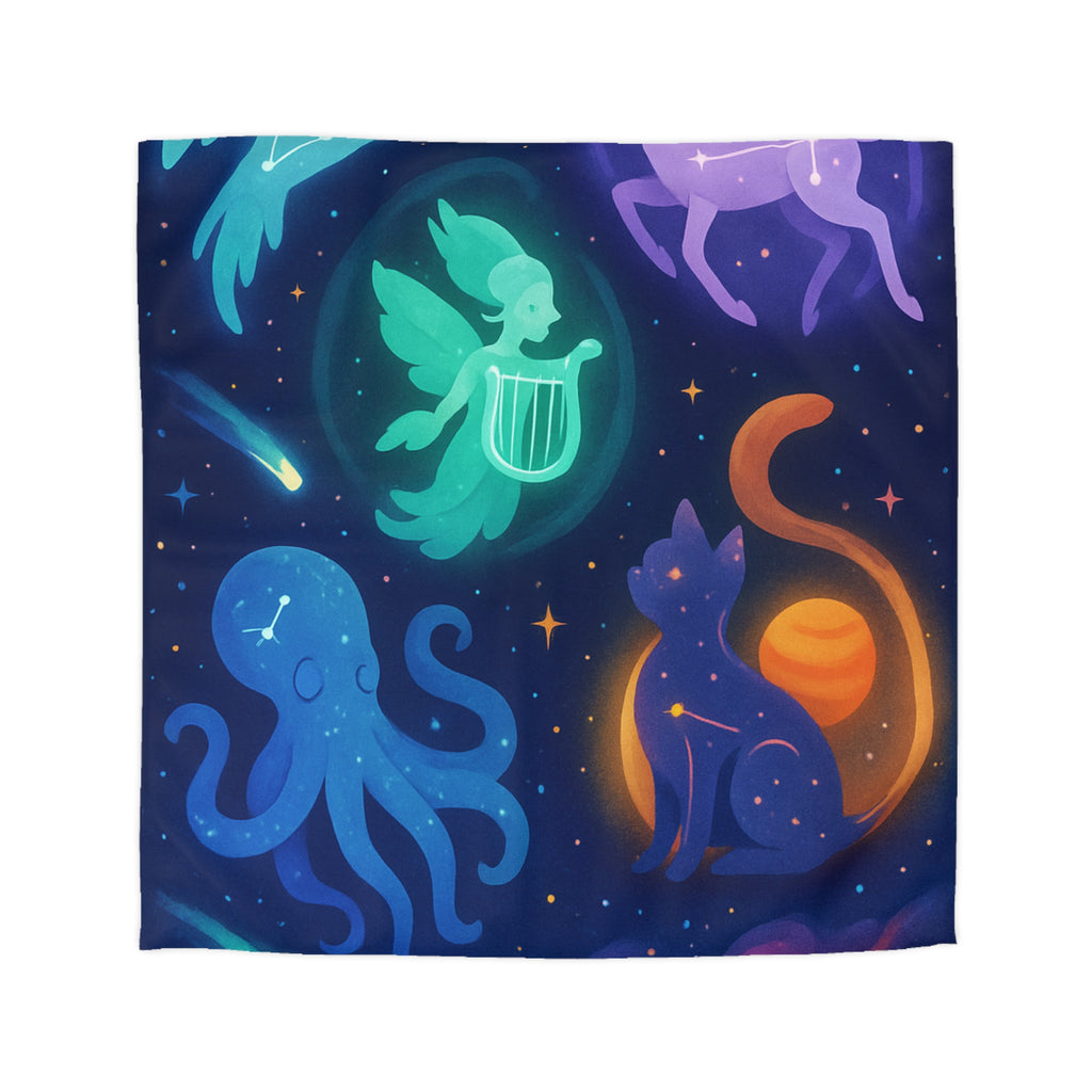 Housse de Couette Microfibre Design Artistique Moderne Décoration Chambre Confort Premium