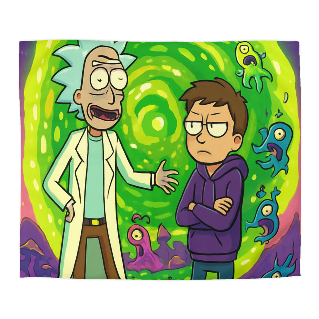 Housse de Couette Microfibre Motif Créatif Original Style Contemporain Chambre Élégante