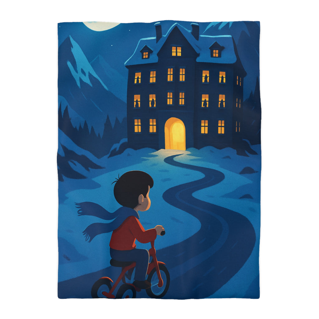 Housse de Couette Microfibre Motif Créatif Original Style Contemporain Chambre Élégante