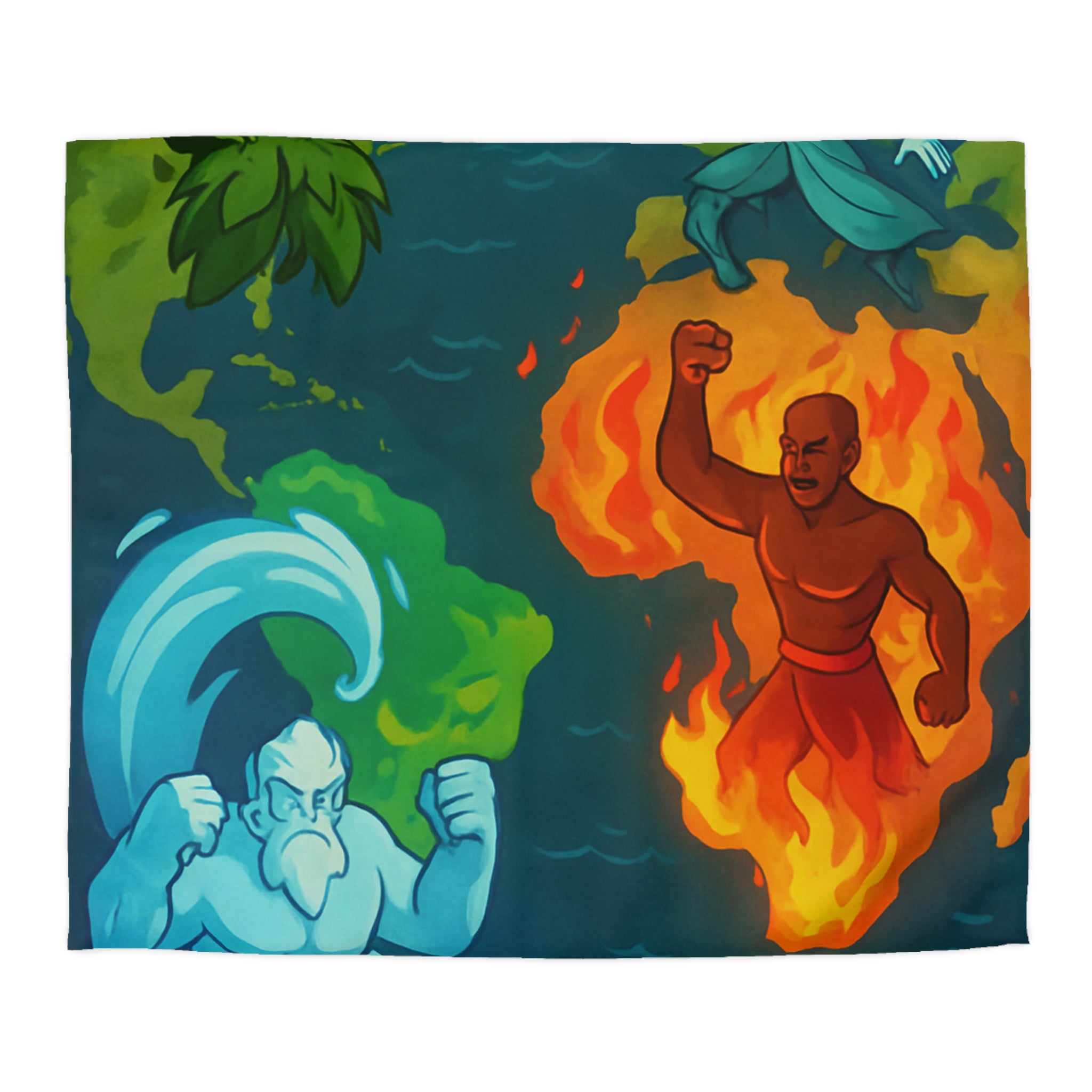 Housse de Couette Microfibre Création Artistique Moderne Design Exclusif Décoration Chambre