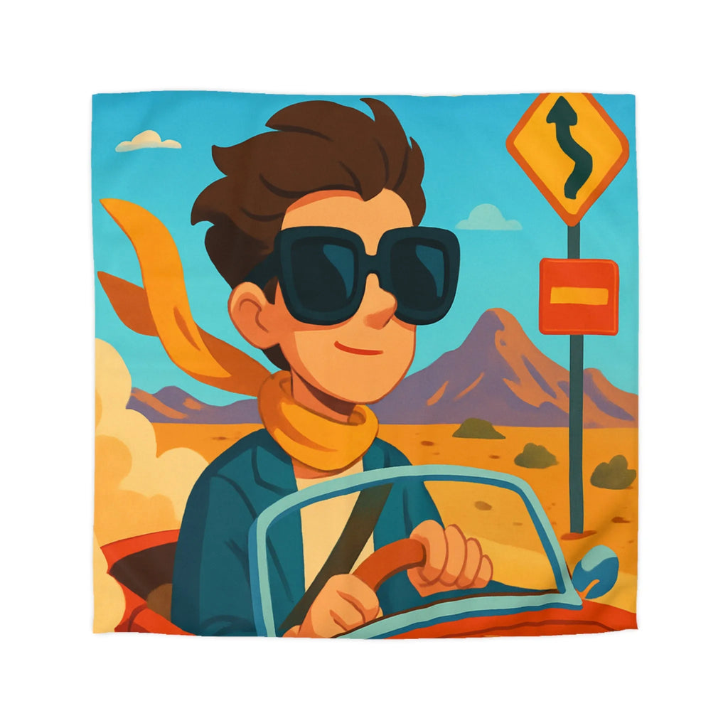 Housse de Couette Microfibre Art Graphique Contemporain Style Décoratif Chambre Tendance