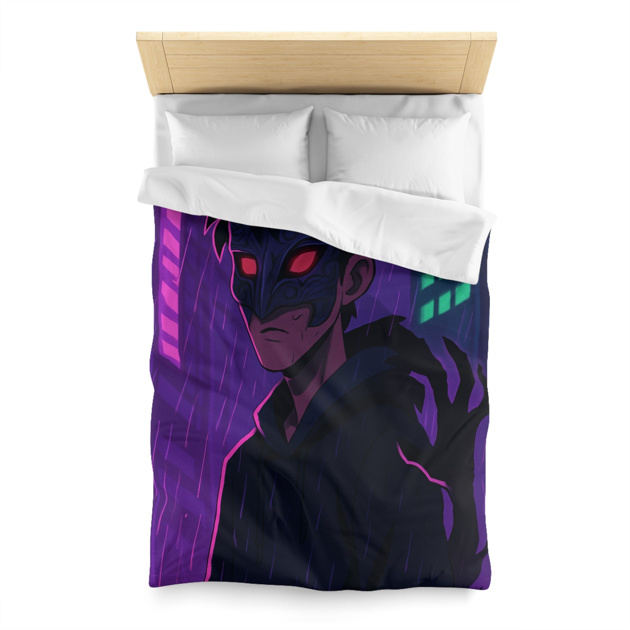 Housse de Couette Microfibre Design Artistique Moderne Décoration Chambre Confort Premium