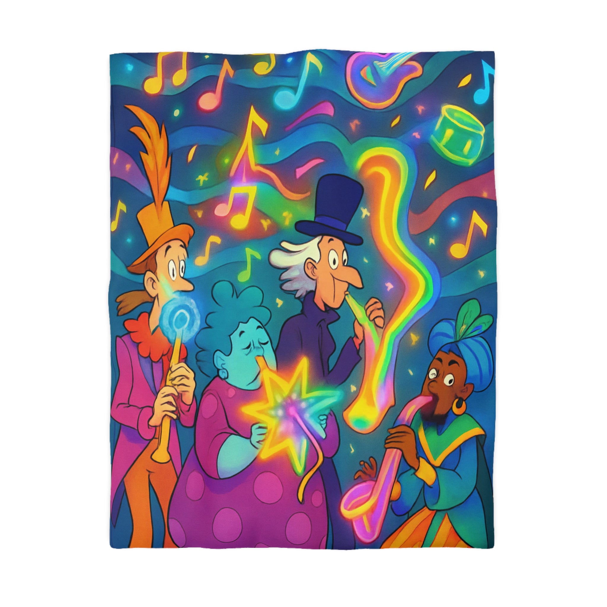 Housse de Couette Microfibre Design Artistique Moderne Décoration Chambre Confort Premium