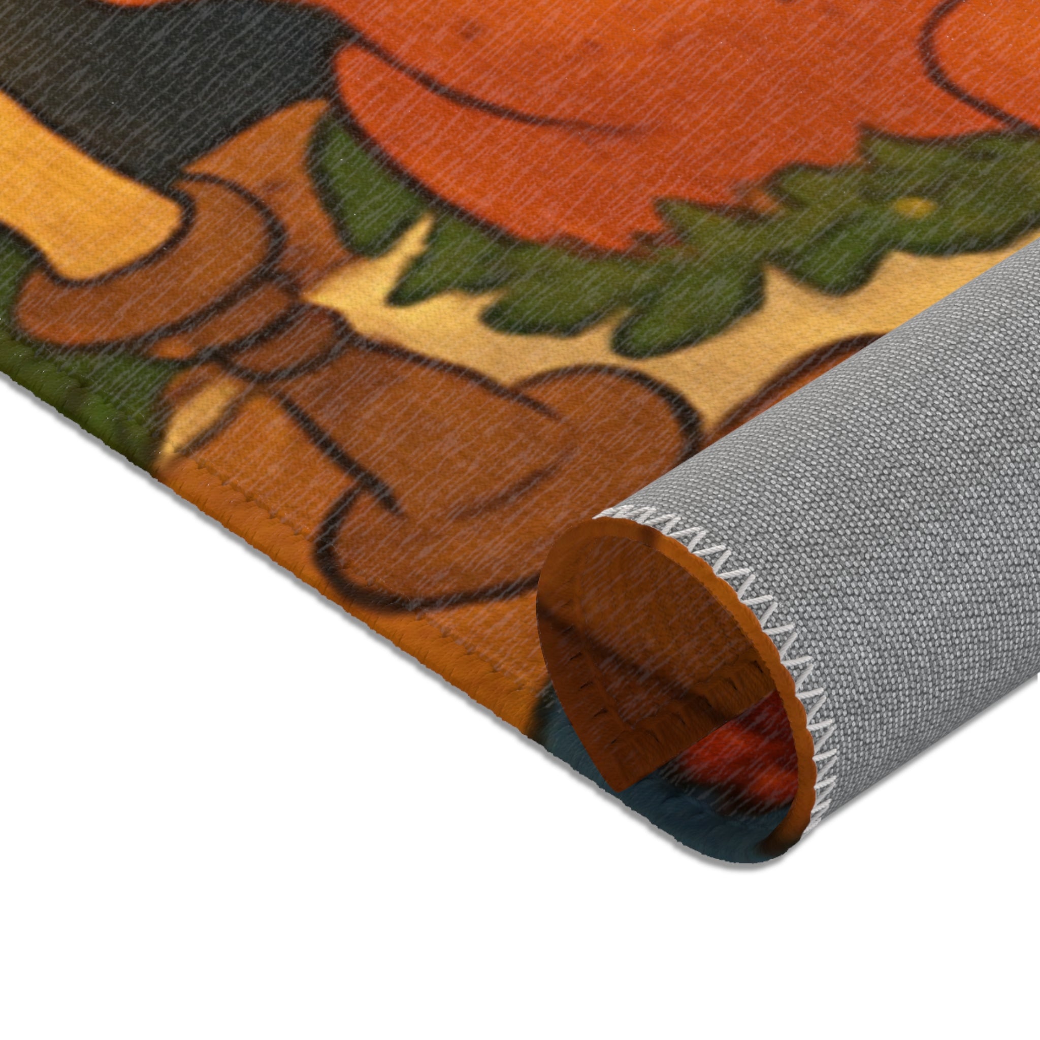 Tapis Décoratif Confortable Évoquant Chaleur Familiale Hivernale pour Intérieur Accueillant