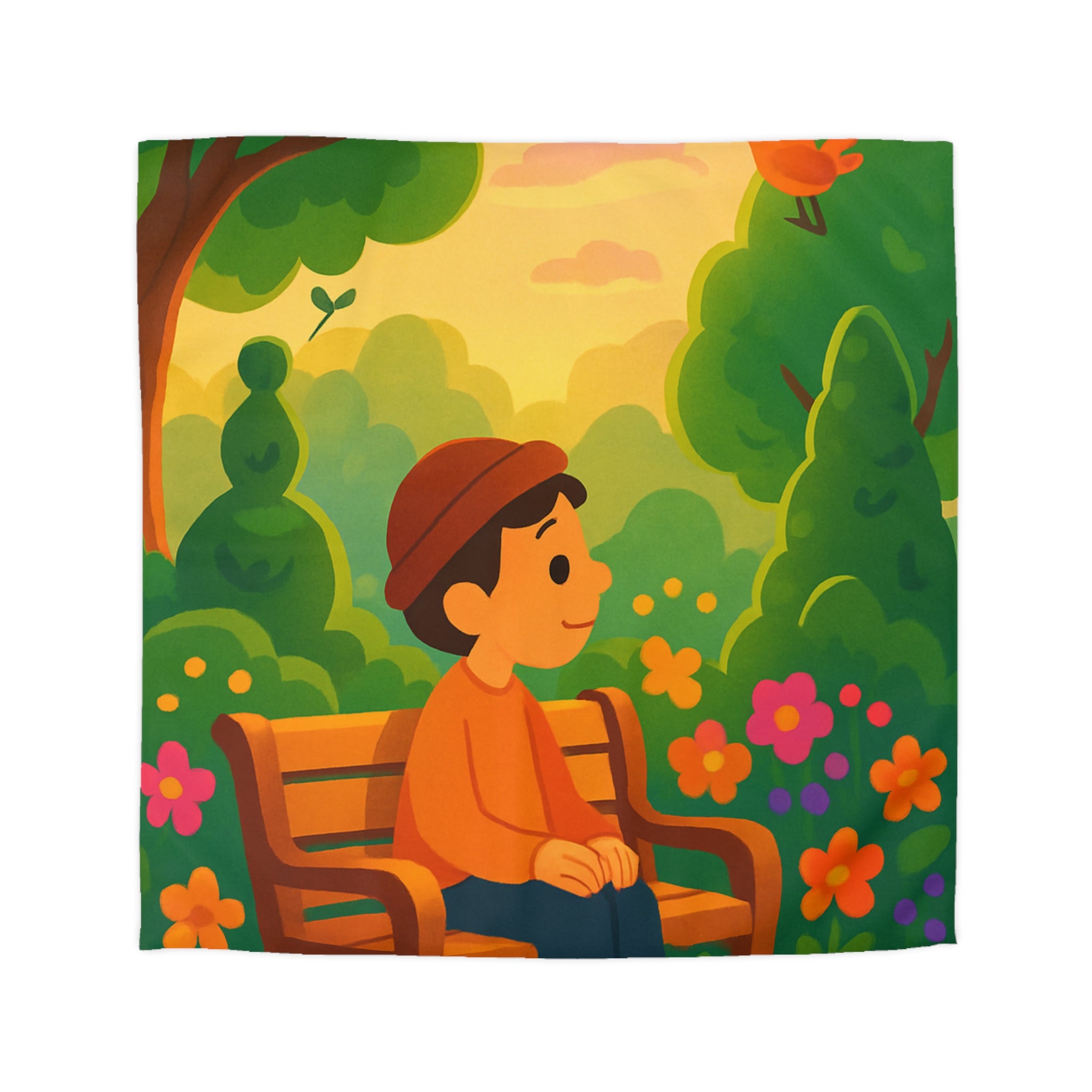 Housse de Couette Microfibre Design Artistique Moderne Décoration Chambre Confort Premium