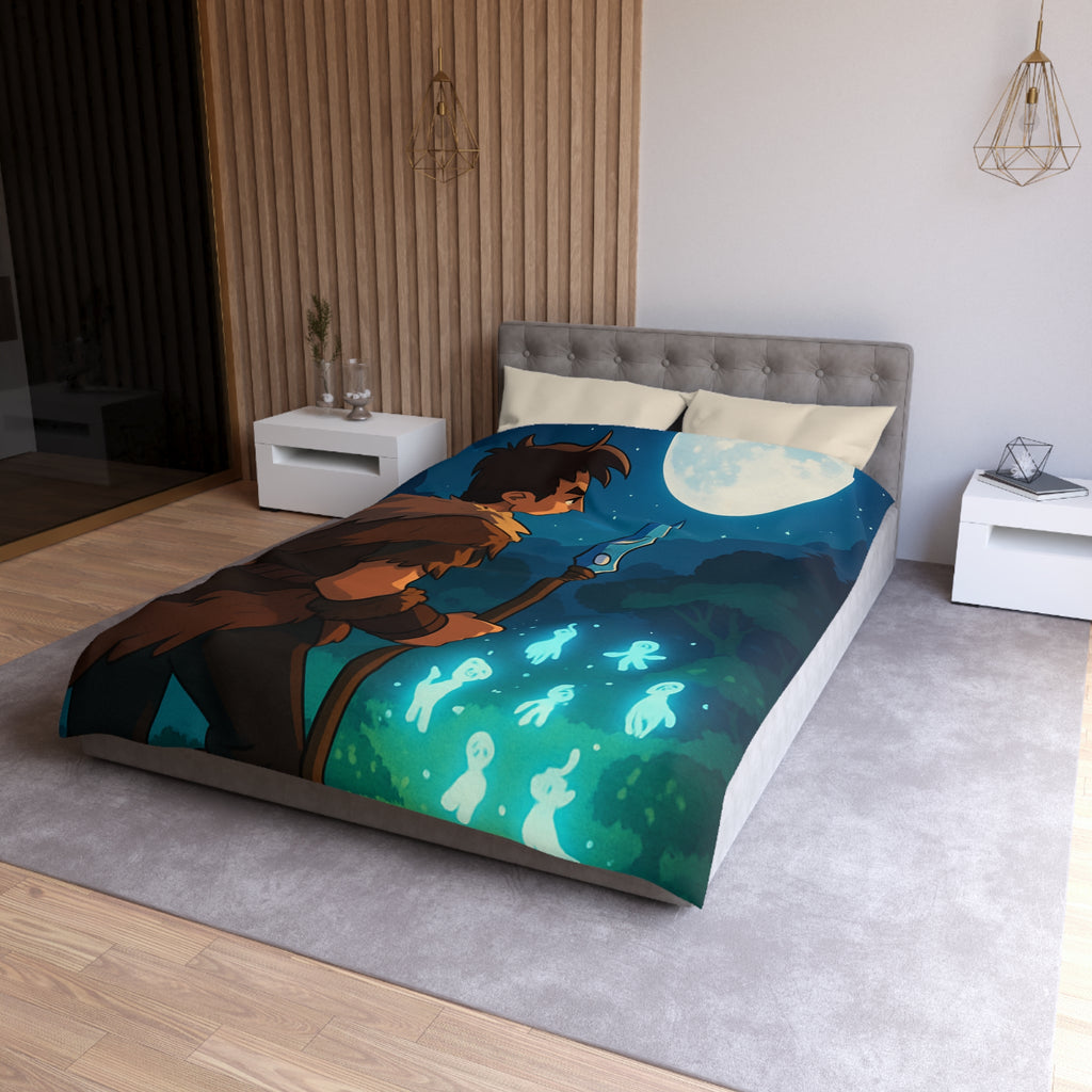 Housse de Couette Microfibre Design Artistique Moderne Décoration Chambre Confort Premium