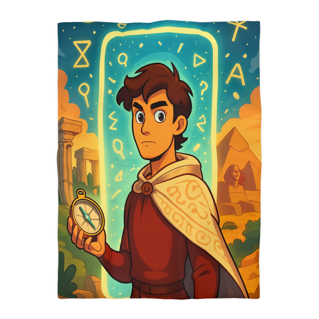 Housse de Couette Microfibre Design Artistique Moderne Décoration Chambre Confort Premium