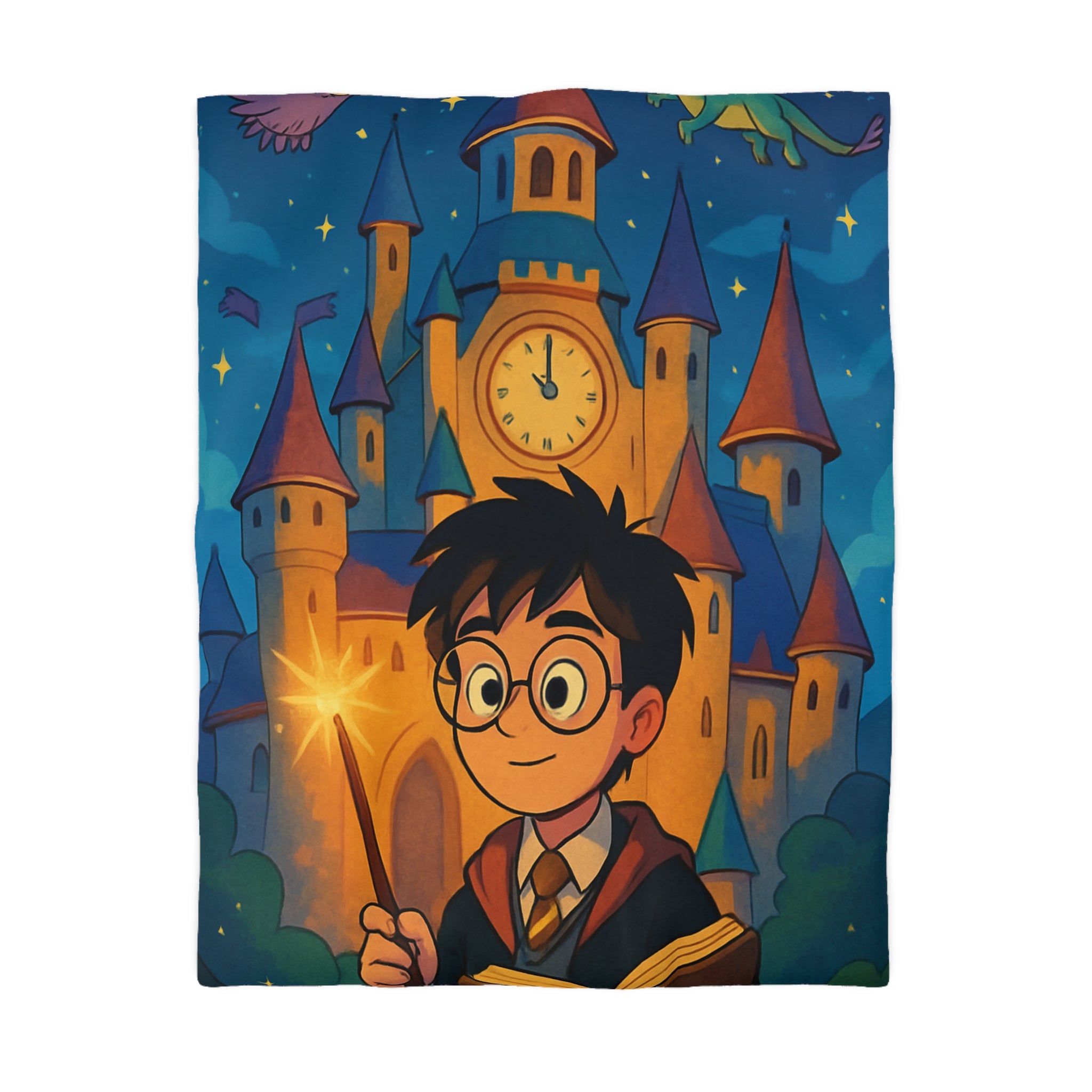 Housse de Couette Microfibre Motif Créatif Original Style Contemporain Chambre Élégante