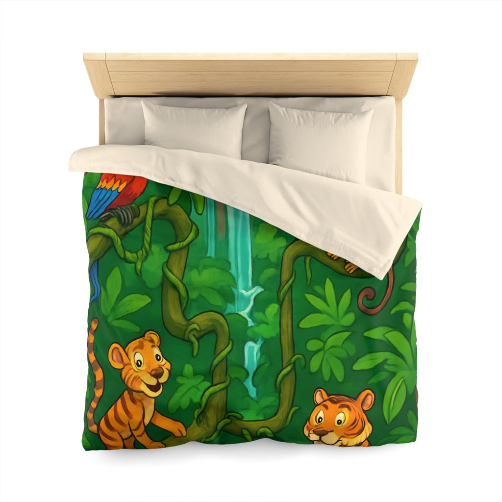 Housse de Couette Microfibre Illustration Unique Design Moderne Décoration Intérieure Raffinée