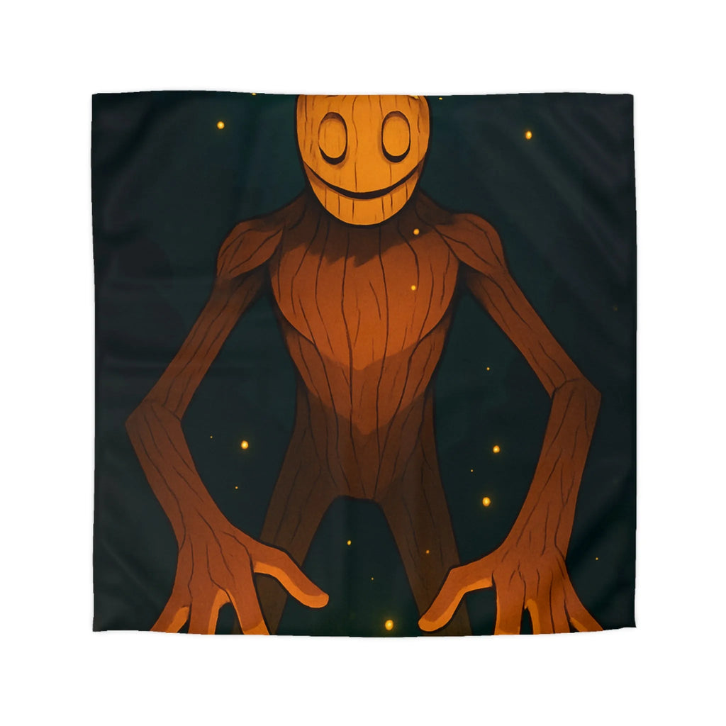 Chambre imaginative avec housse de couette créature mystique enchantée dans forêt lumineuse