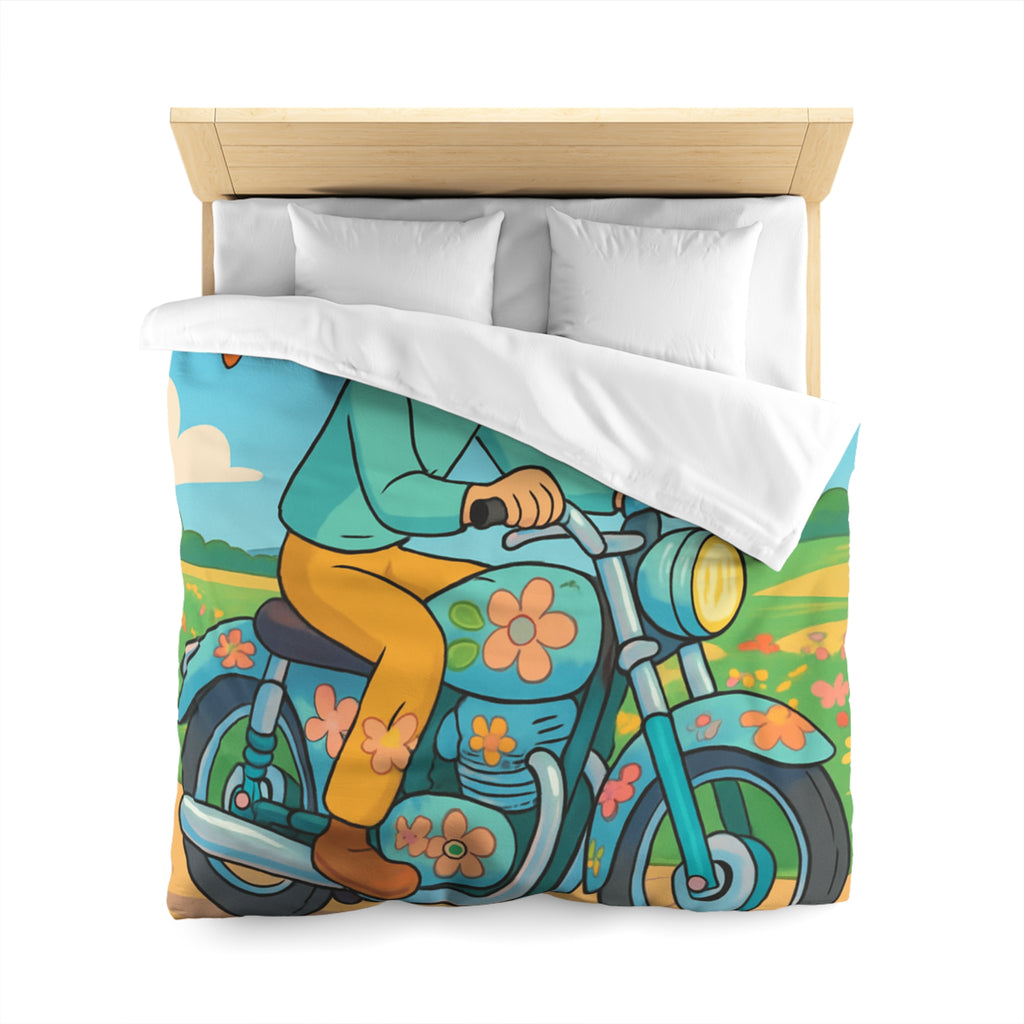 Housse de Couette Microfibre Design Artistique Moderne Décoration Chambre Confort Premium