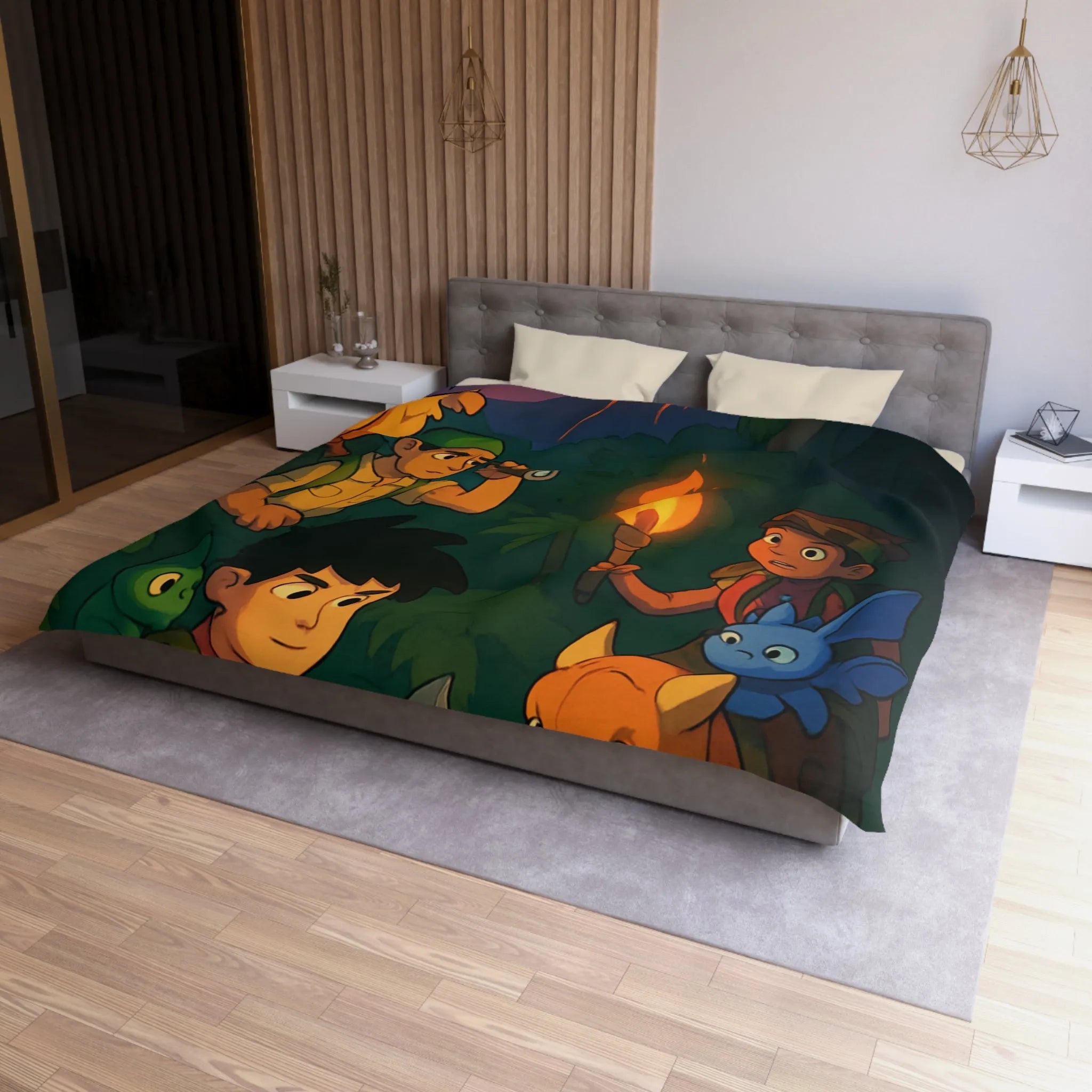 Explorez la jungle en famille avec des amis animaux et un volcan en éruption.