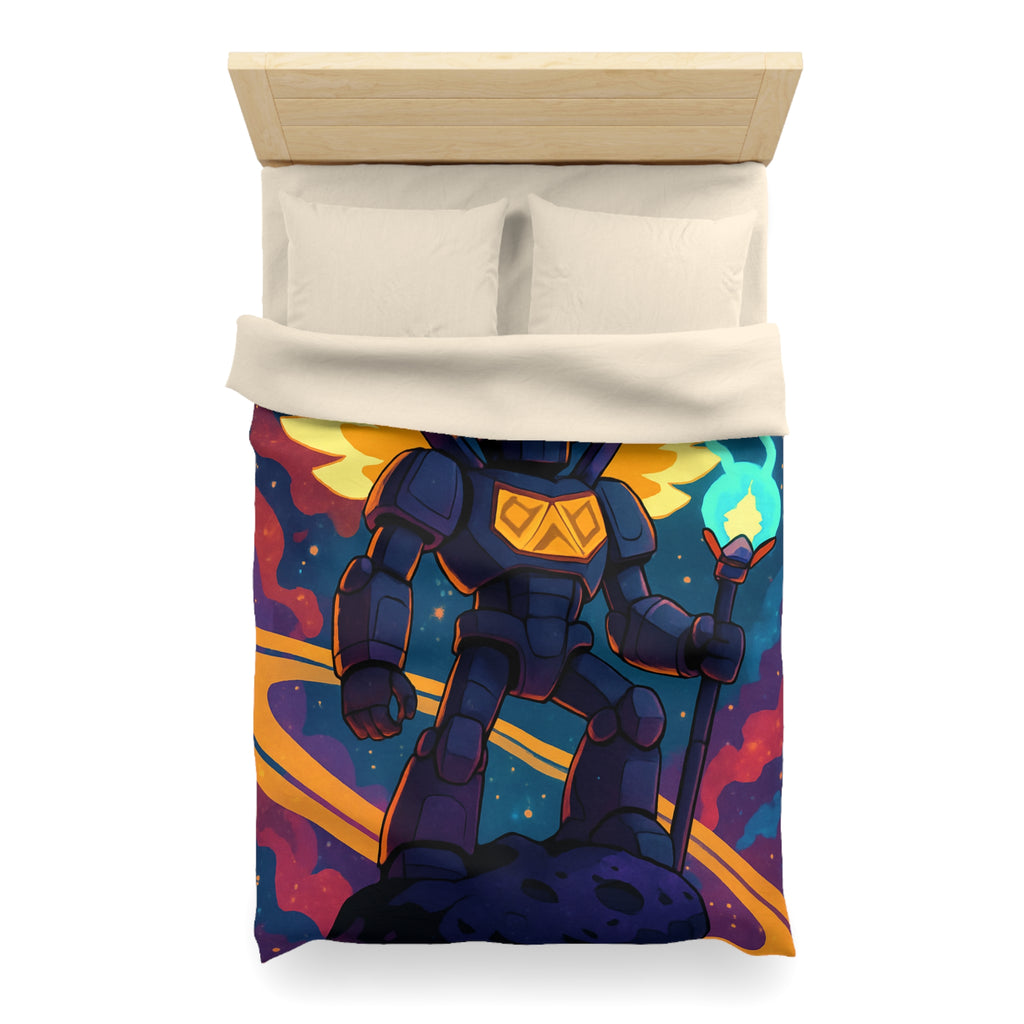 Housse de Couette Microfibre Illustration Unique Design Moderne Décoration Intérieure Raffinée