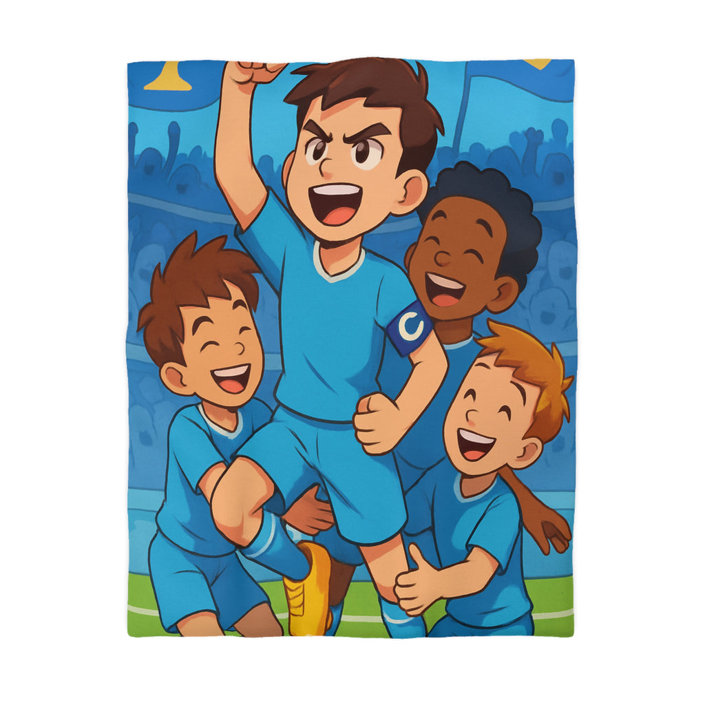 Housse de Couette Microfibre Motif Créatif Original Style Contemporain Chambre Élégante